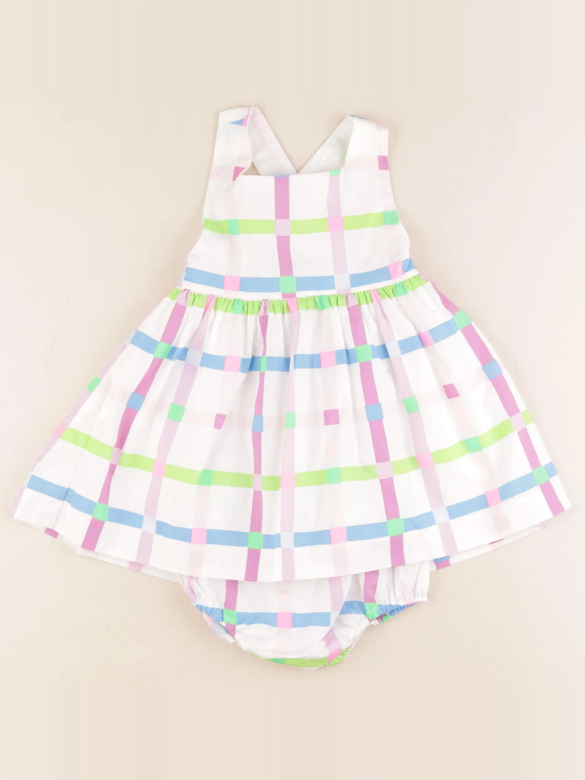 Jacadi - robe blanc, multicolore - 18 mois