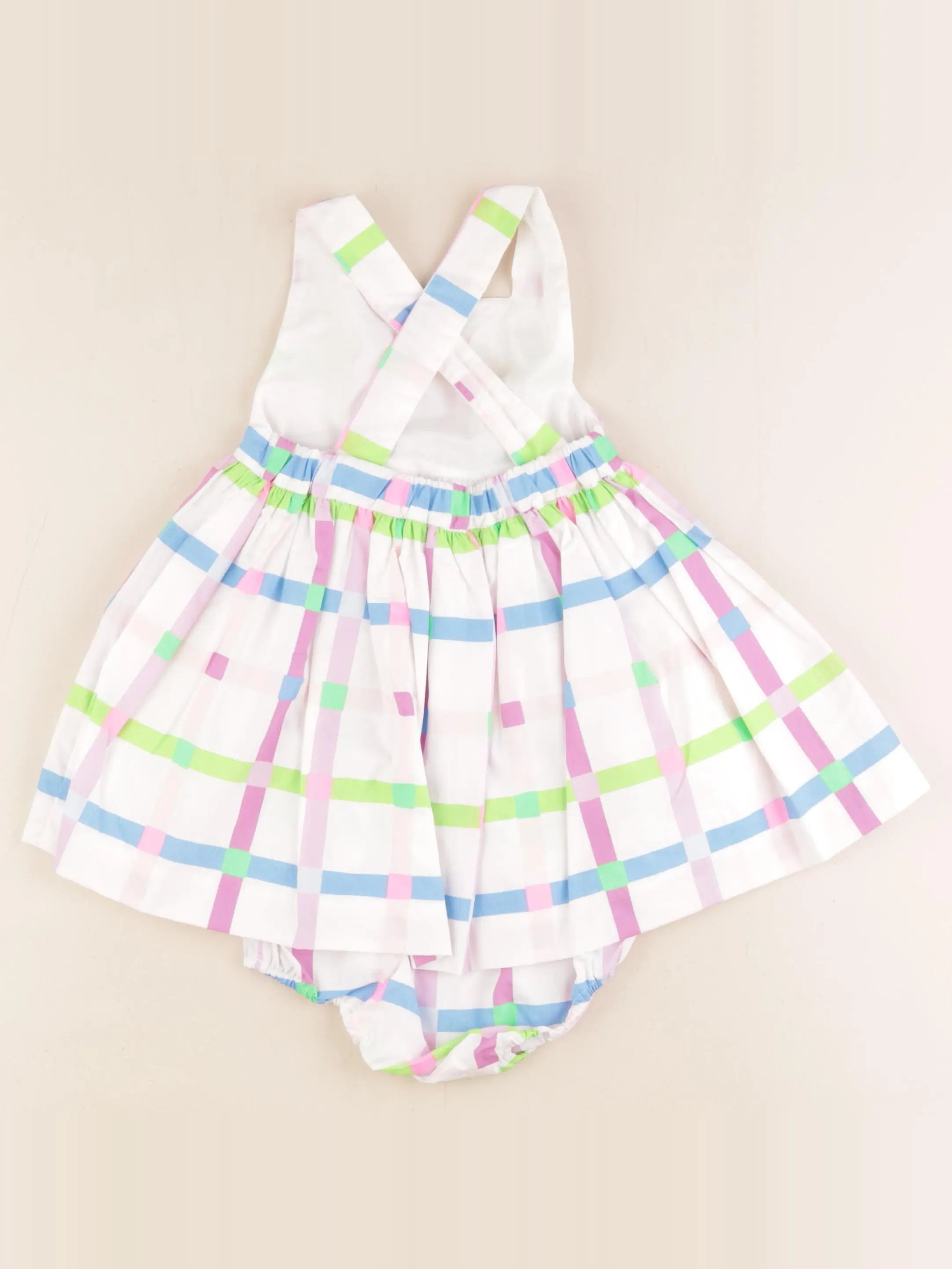 Jacadi - robe blanc, multicolore - 18 mois