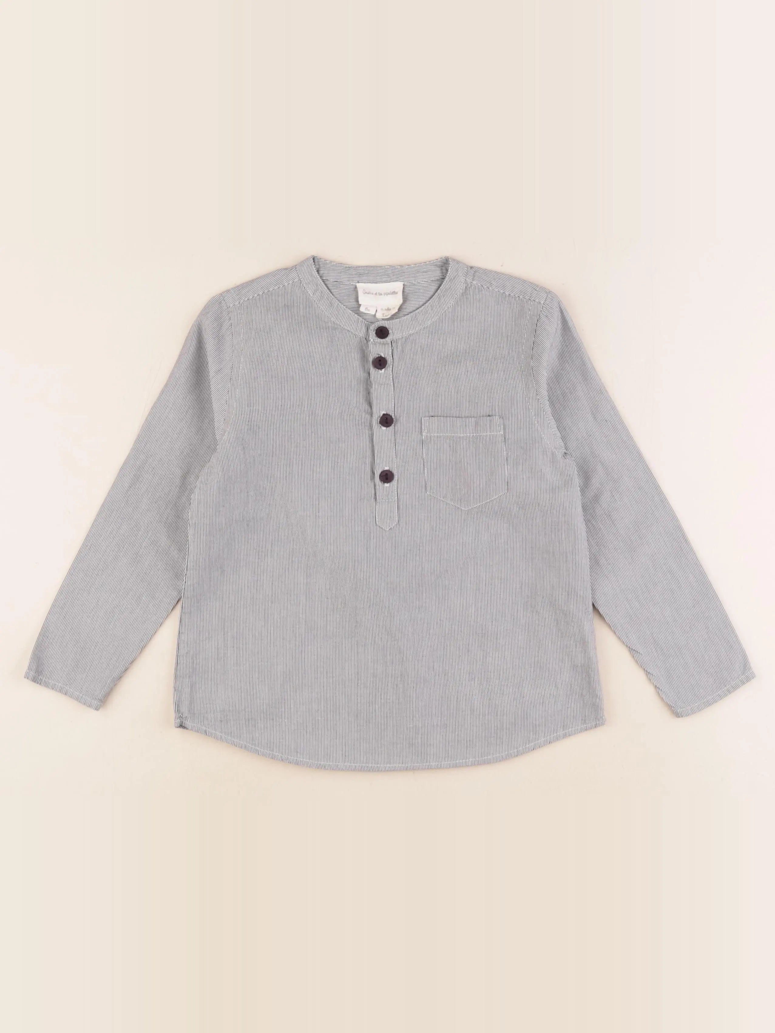 Arsène et les pipelettes - chemise bleu - 5 ans