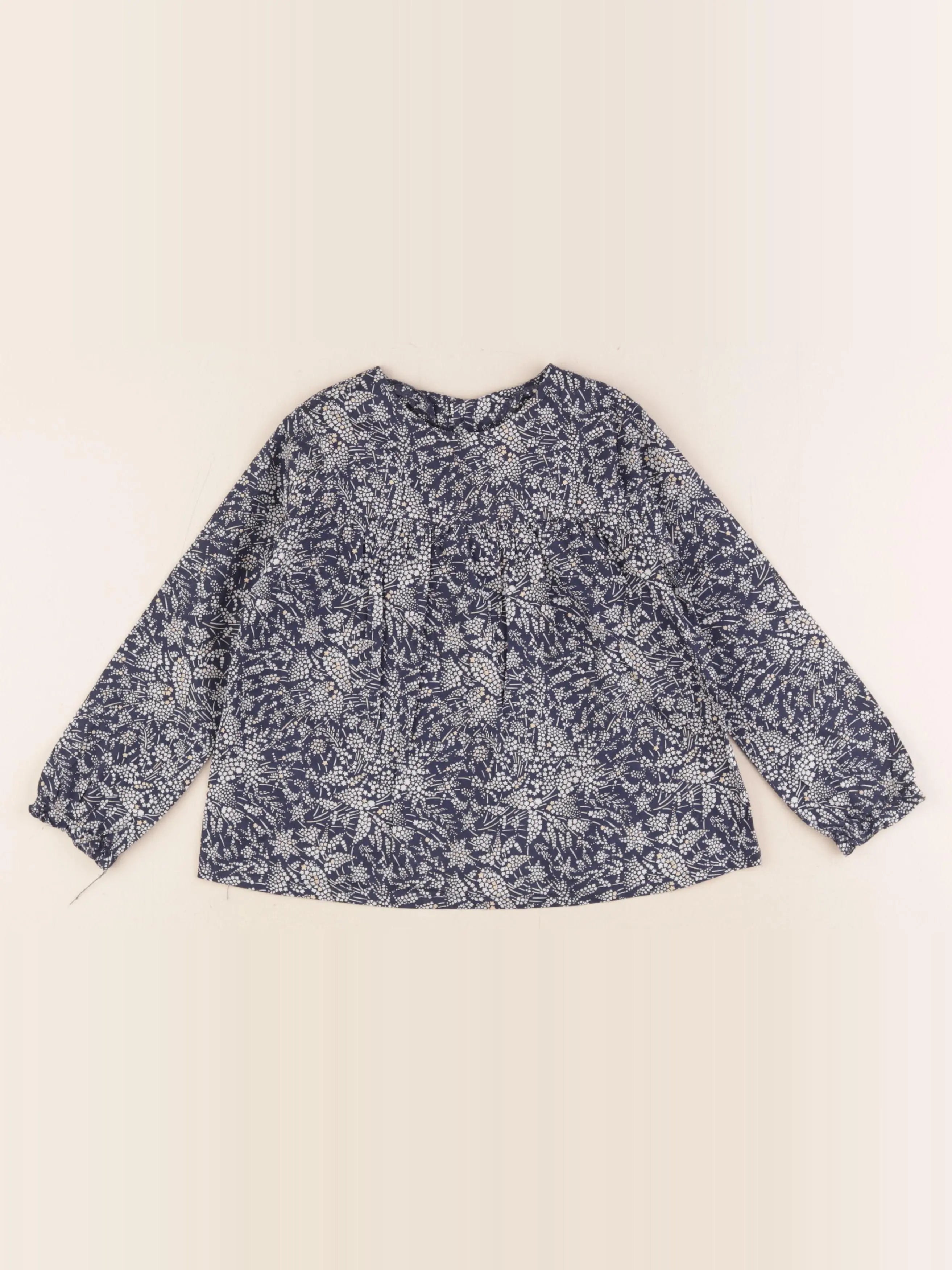 Jacadi - blouse liberty bleu - 4 ans