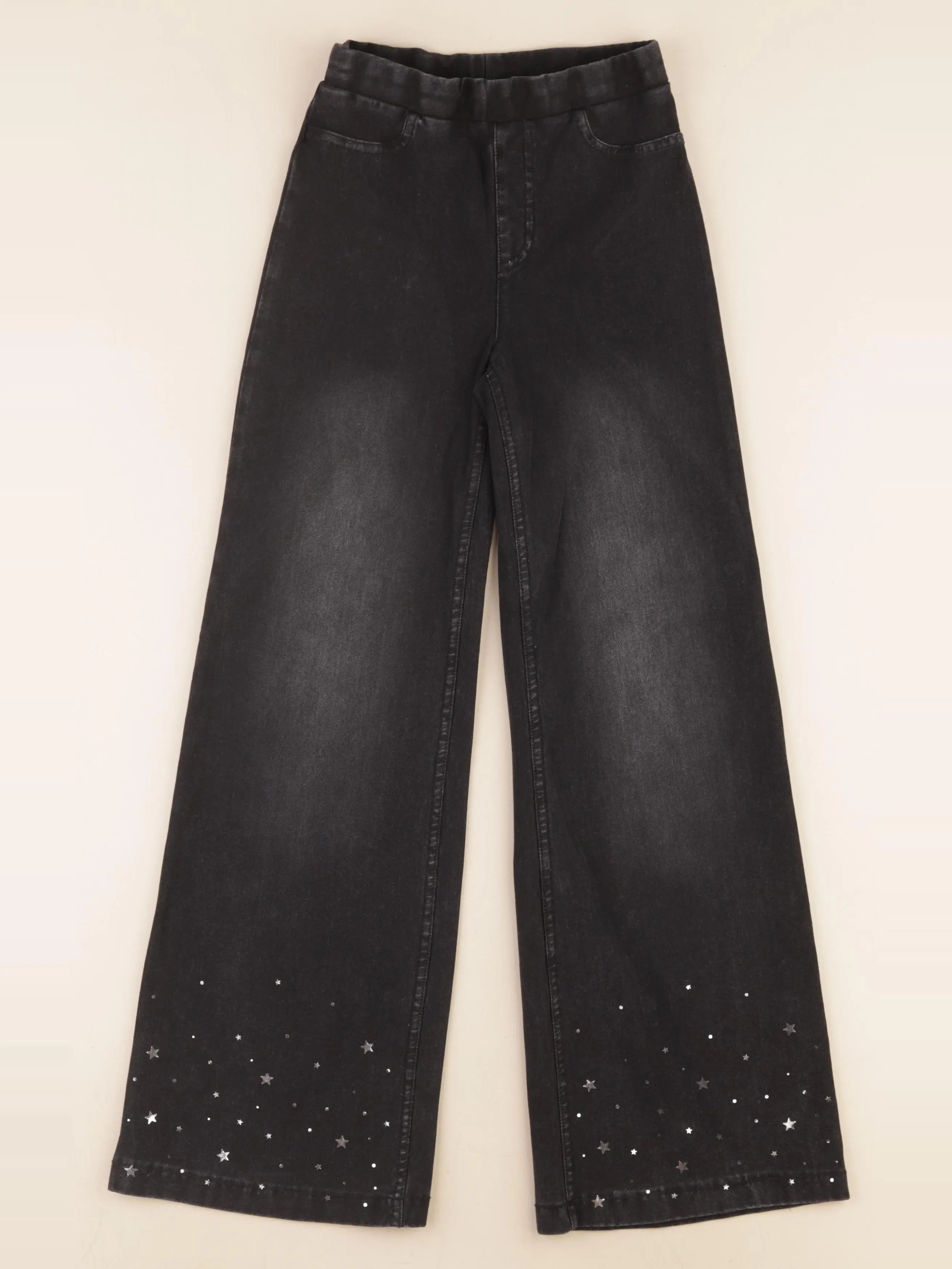 H&M - jegging noir - 8/9 ans