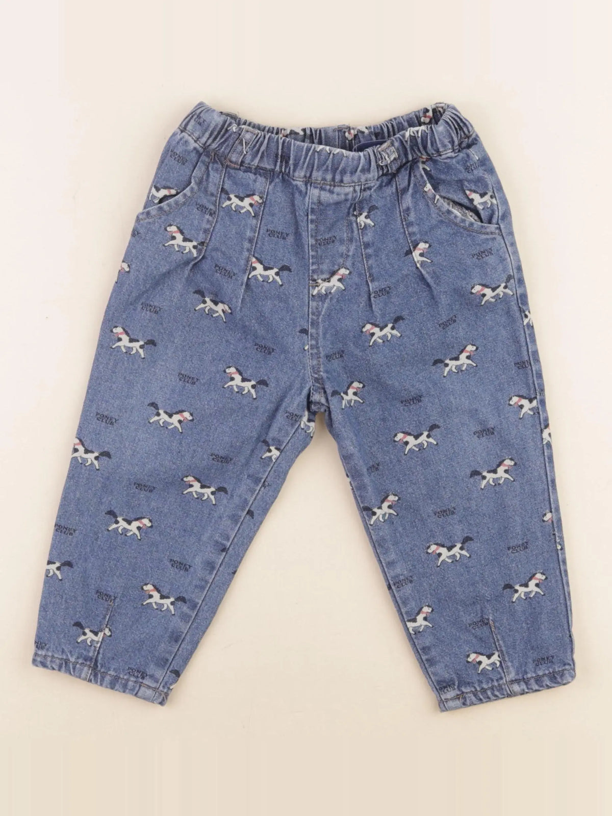 Boutchou - pantalon doublé bleu - 18 mois