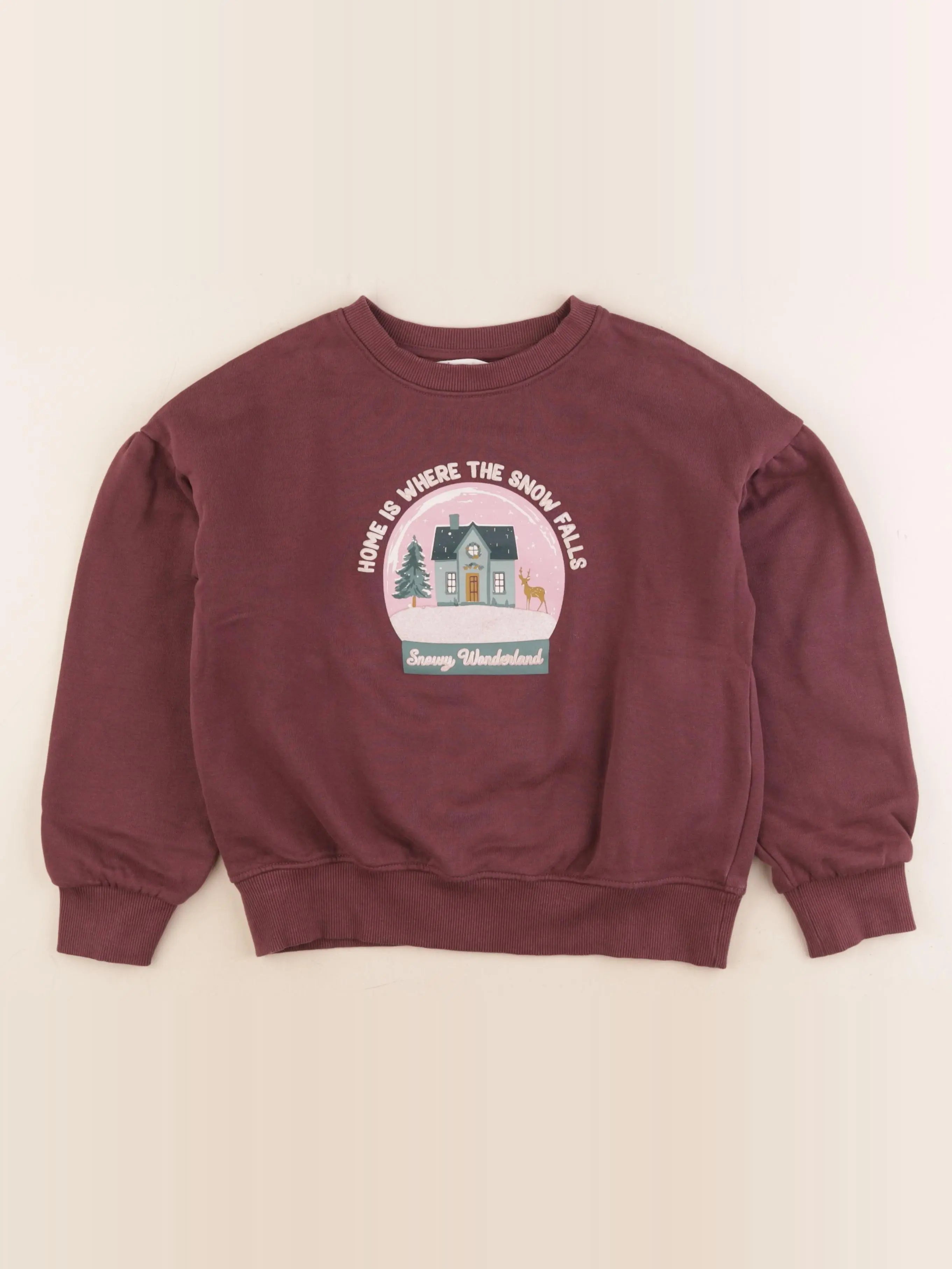 Mango - sweat rouge - 9/10 ans
