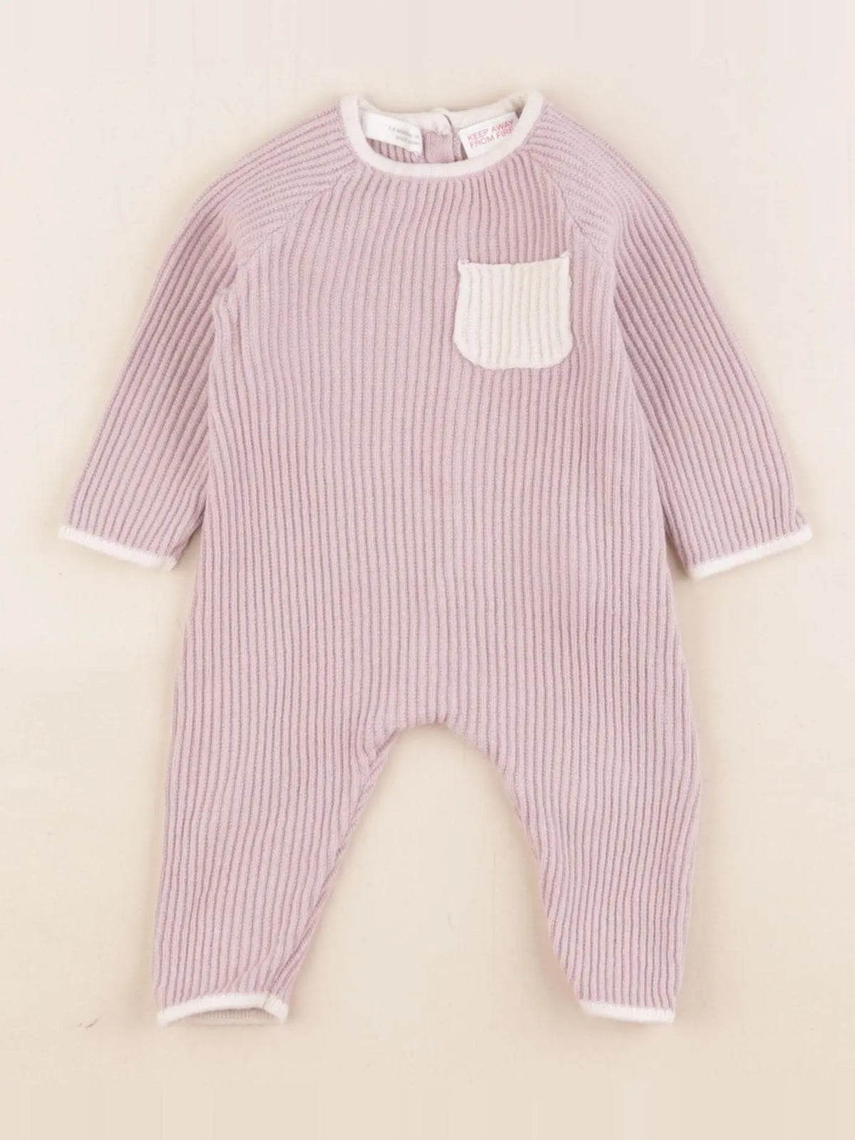 Zara - combinaison rose - 1/3 mois