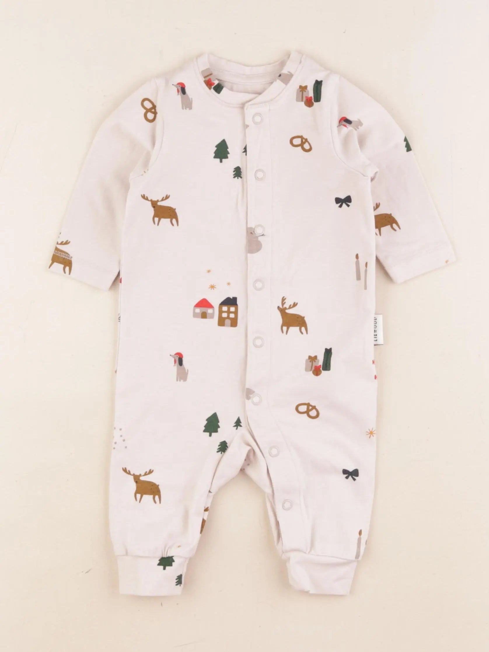 Liewood - pyjama coton marron - 1 mois