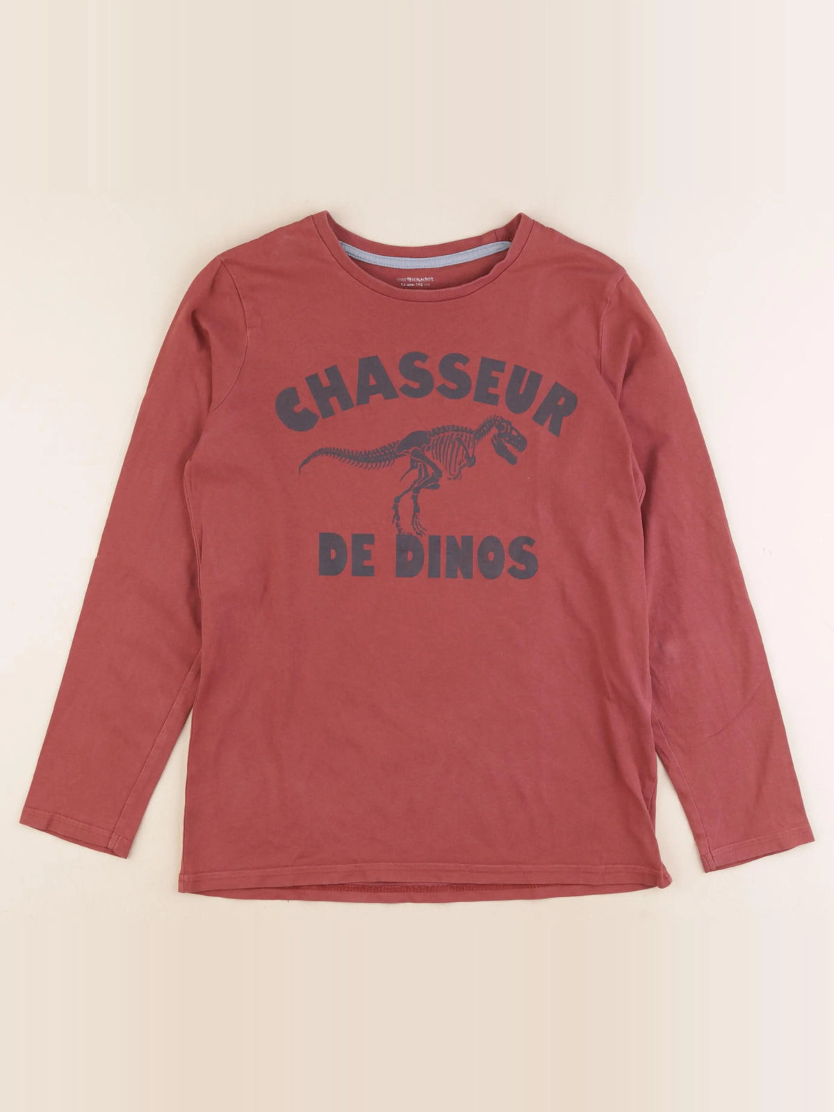 Vertbaudet - tee-shirt marron - 12 ans