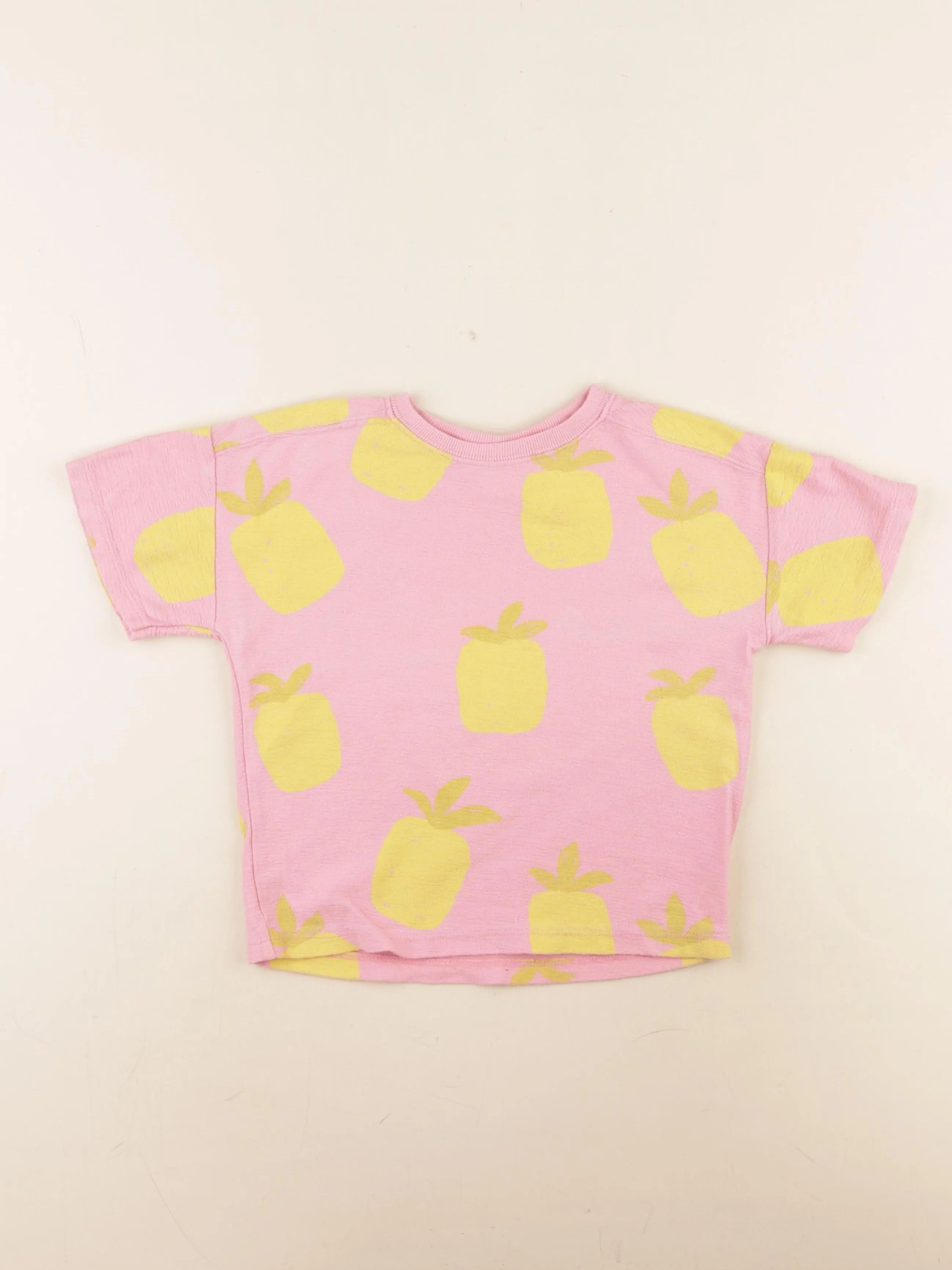 Zara - tee-shirt rose, jaune - 6 ans