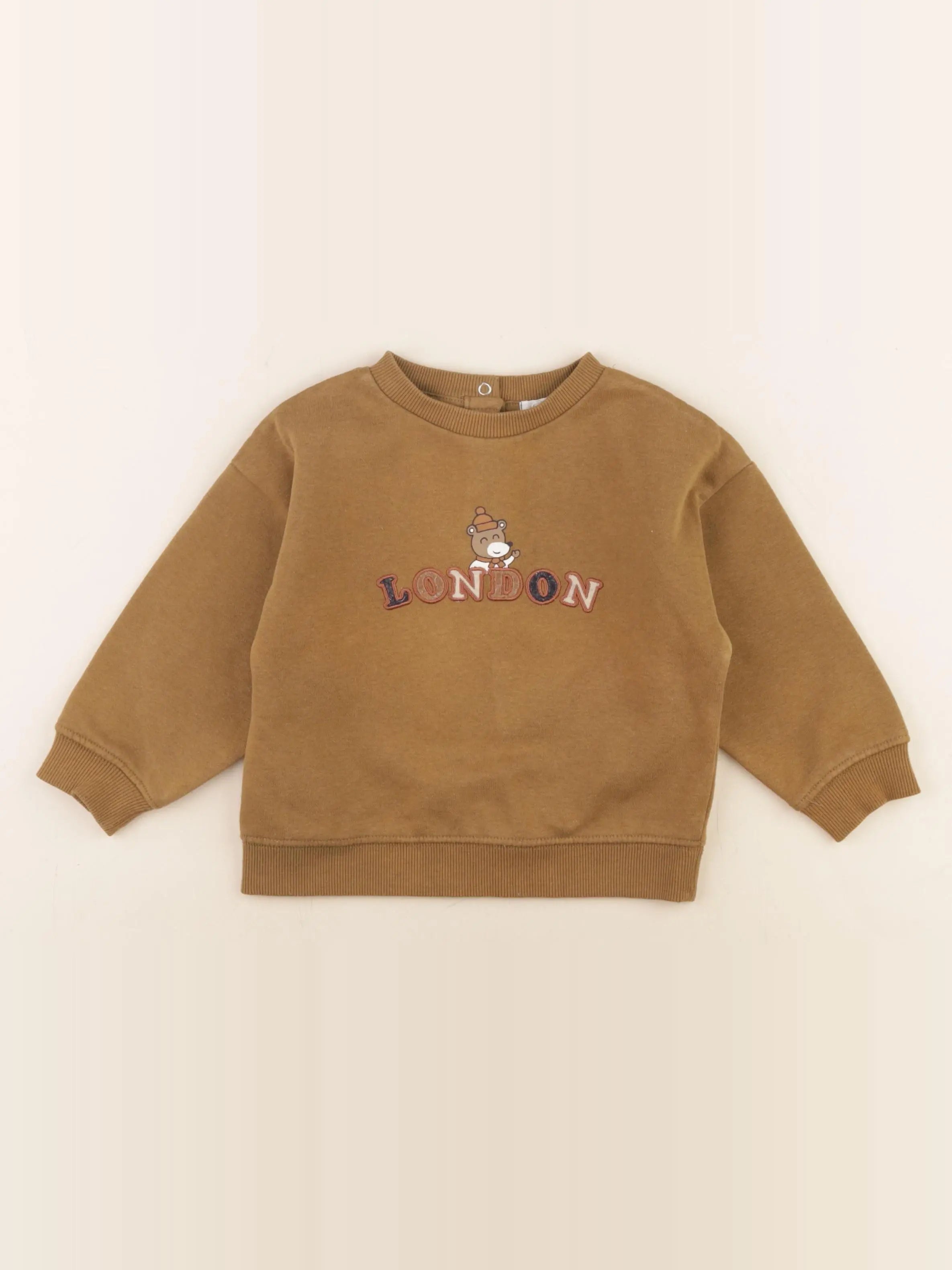 Vertbaudet - sweat marron - 2 ans