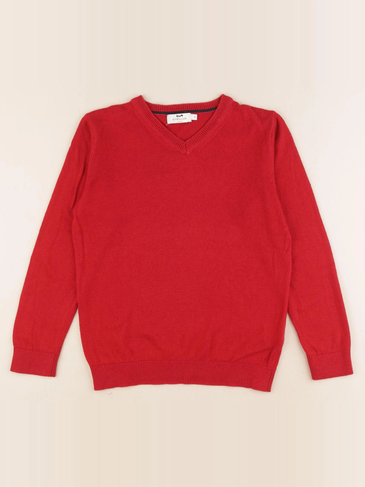 Cyrillus - pull rouge - 8 ans