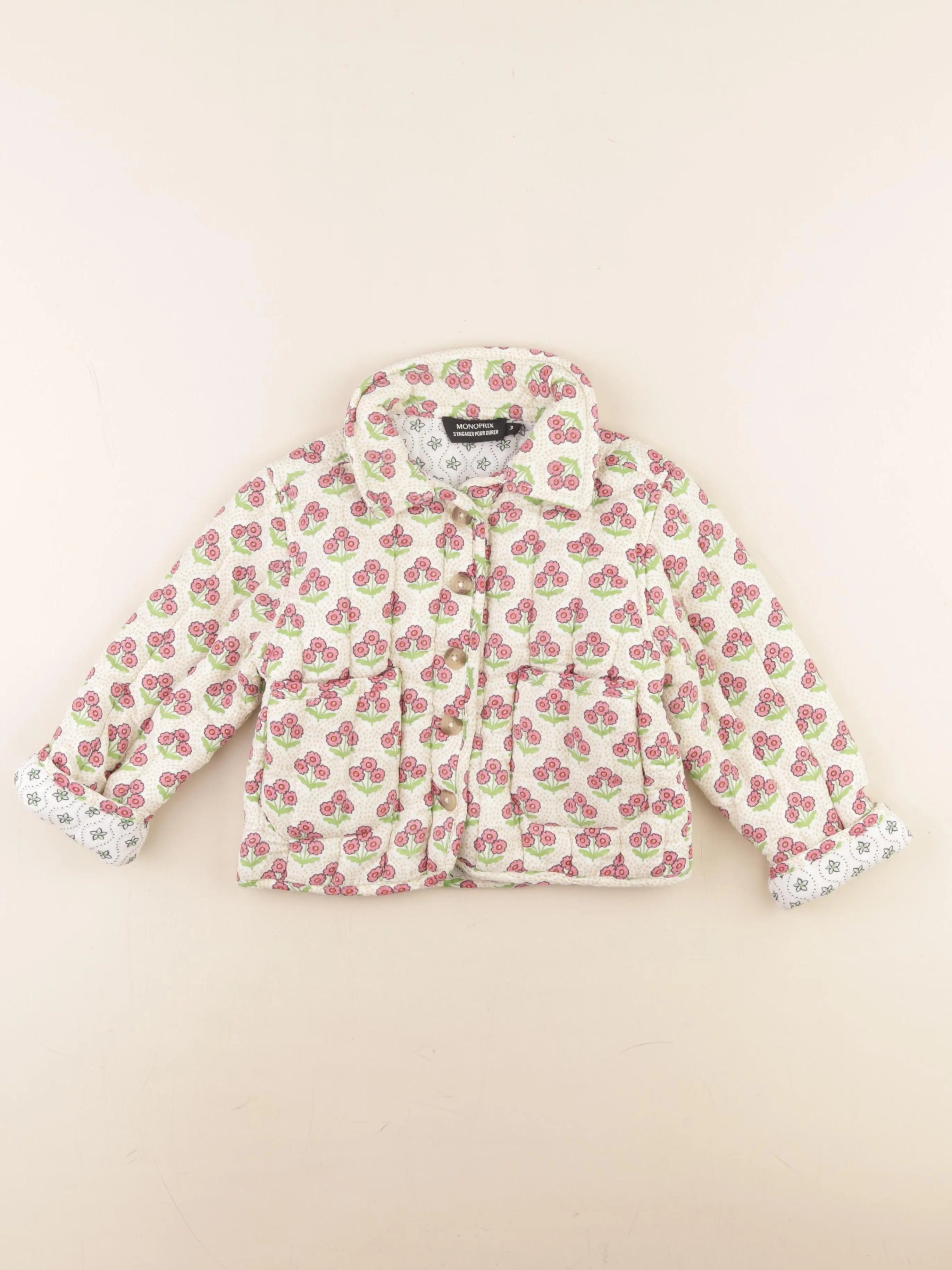 Monoprix - veste multicolore - 3 ans