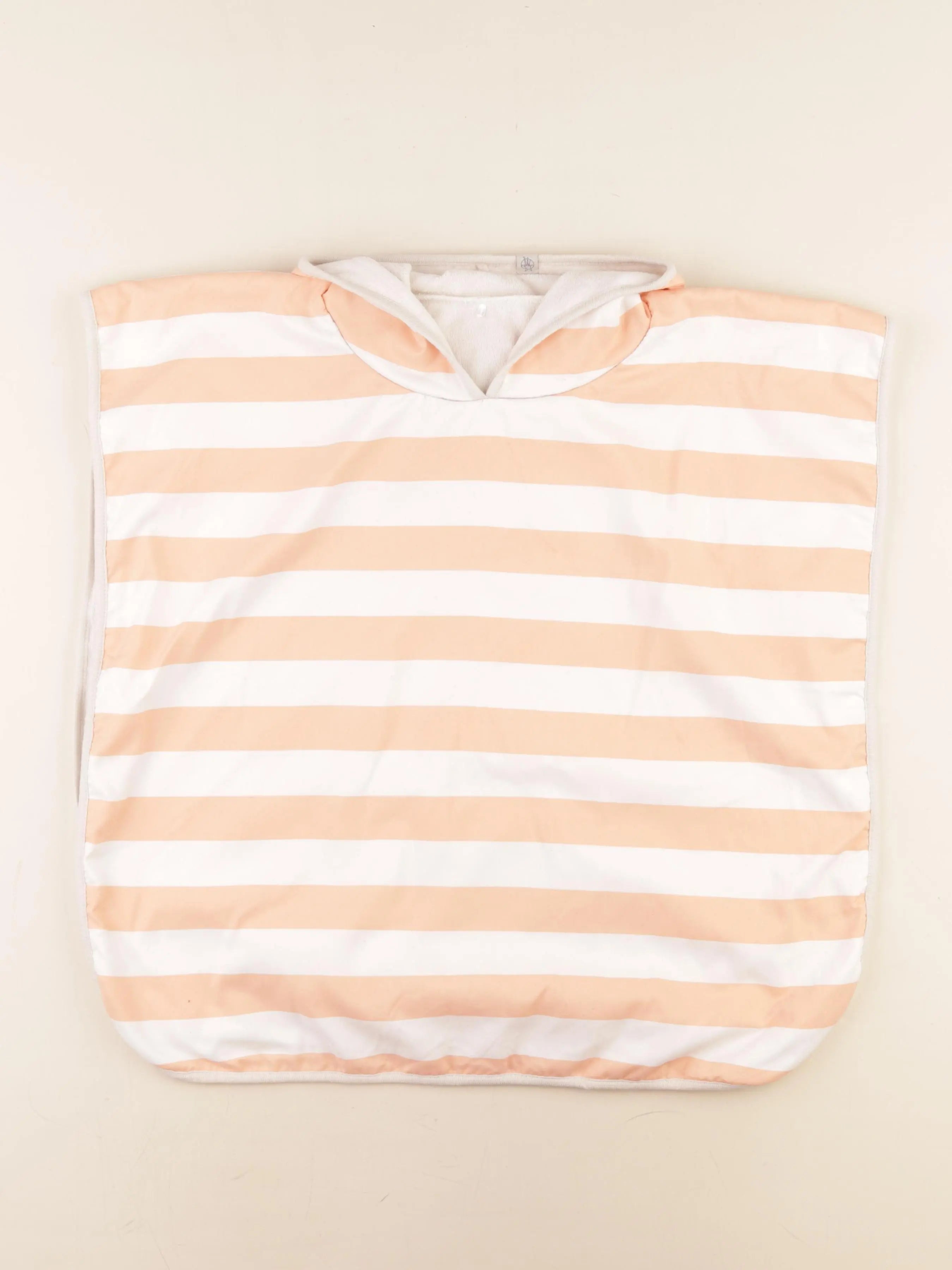 Lassig - cape de bain rose, blanc - 12/36 mois