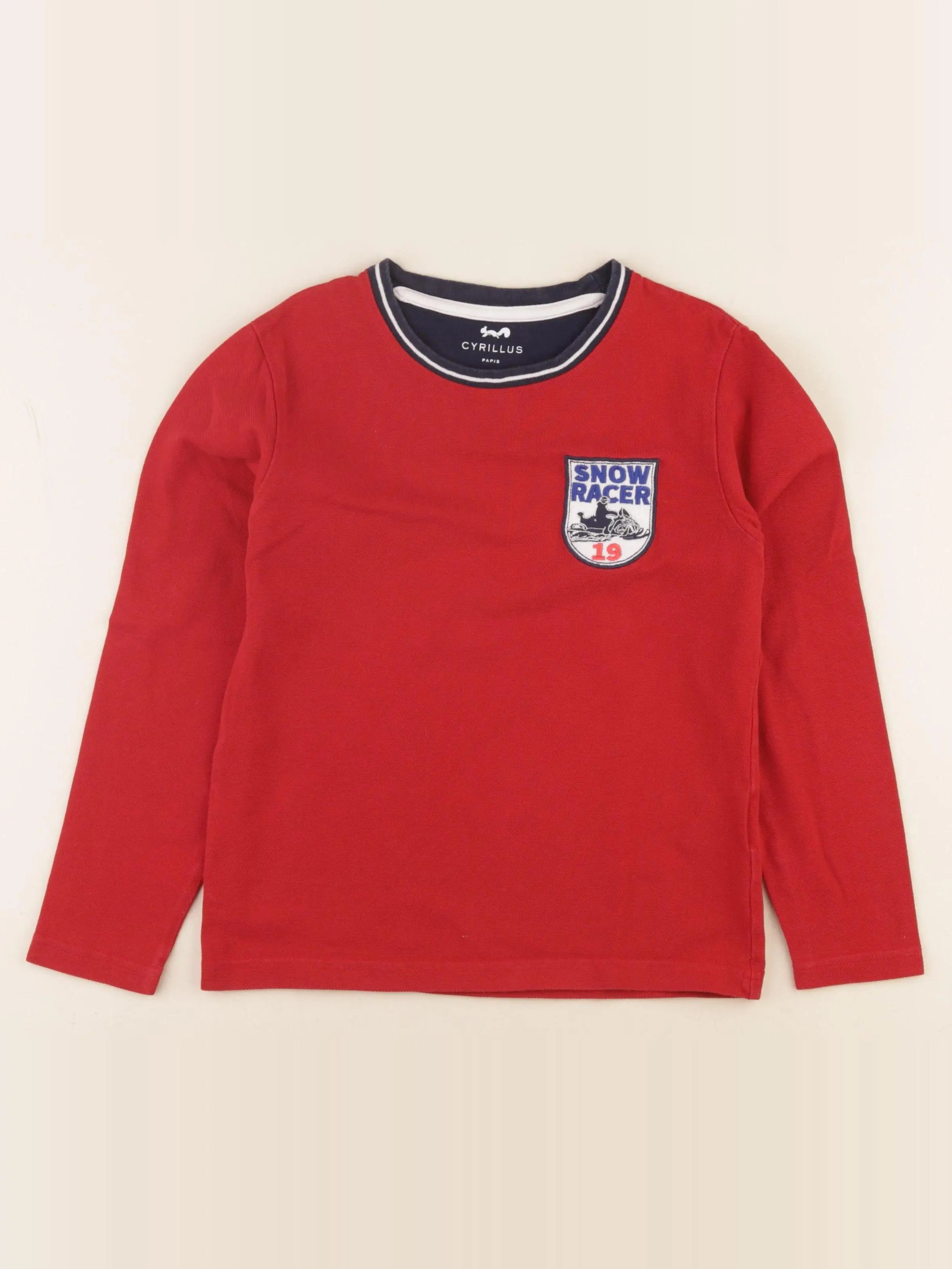 Cyrillus - tee-shirt rouge - 8 ans