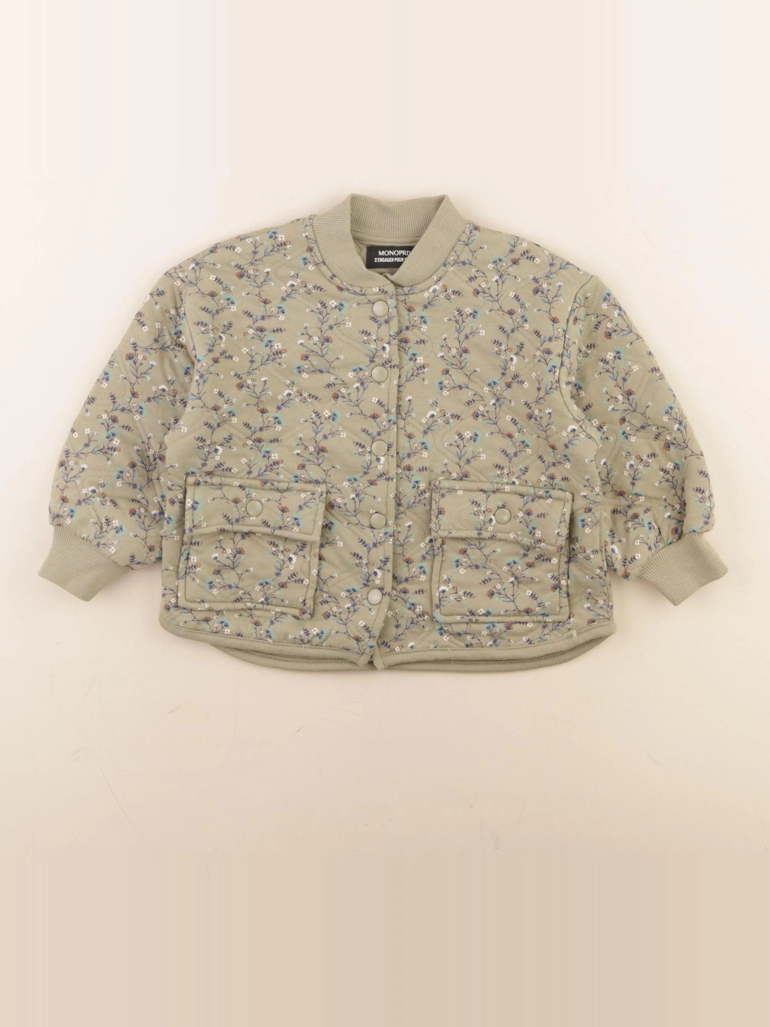 Monoprix - veste vert - 3 ans