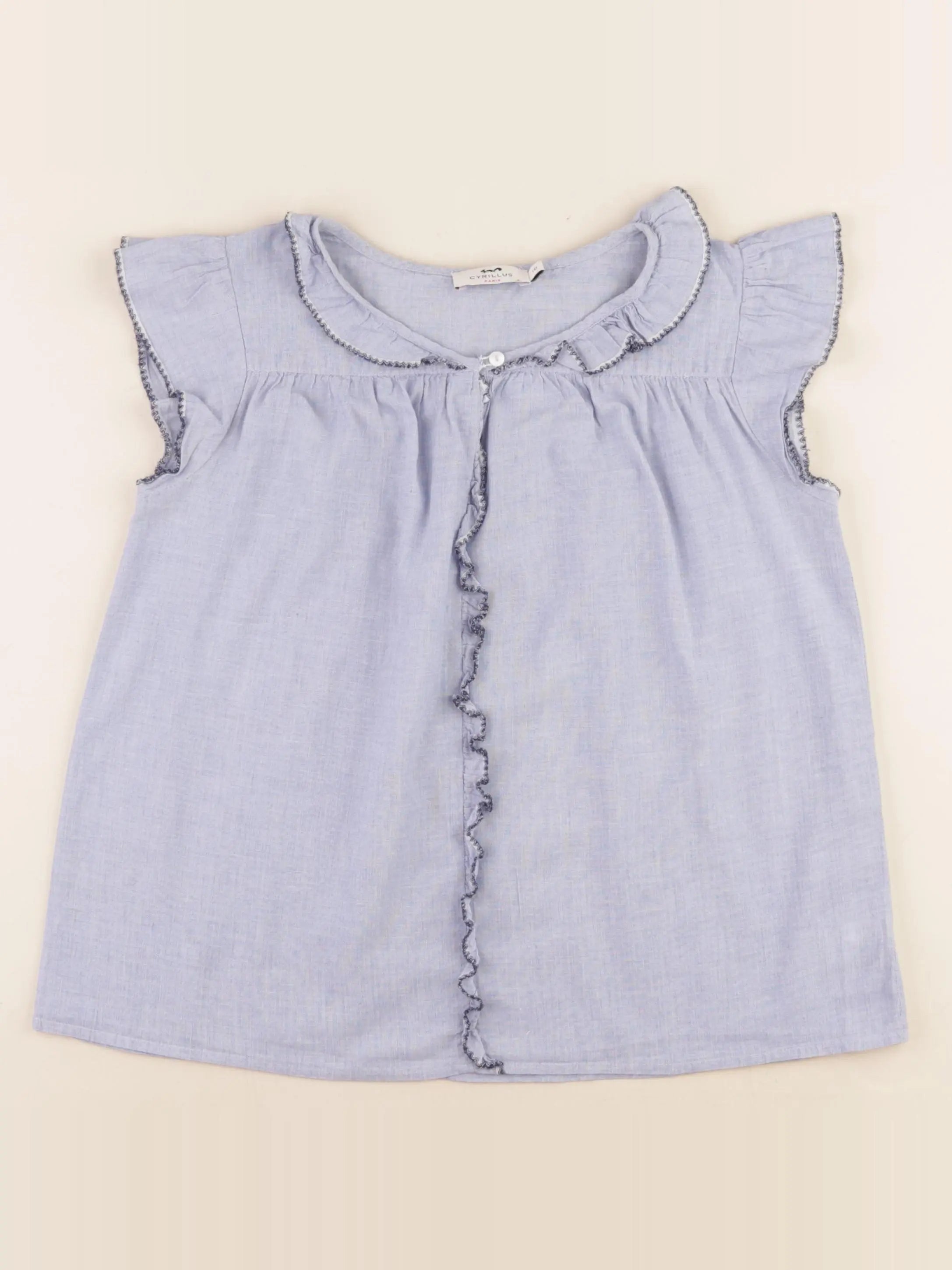 Cyrillus - blouse bleu - 10 ans