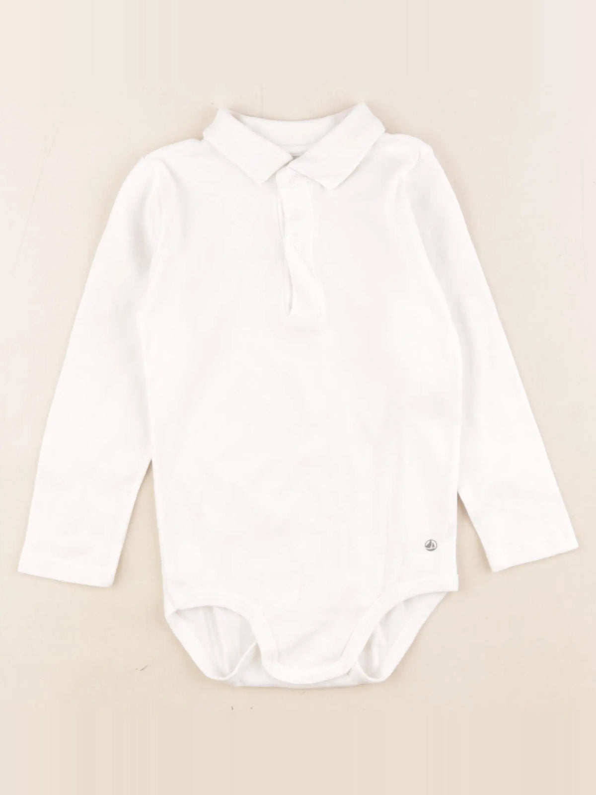 Petit Bateau - body à col blanc - 24 mois
