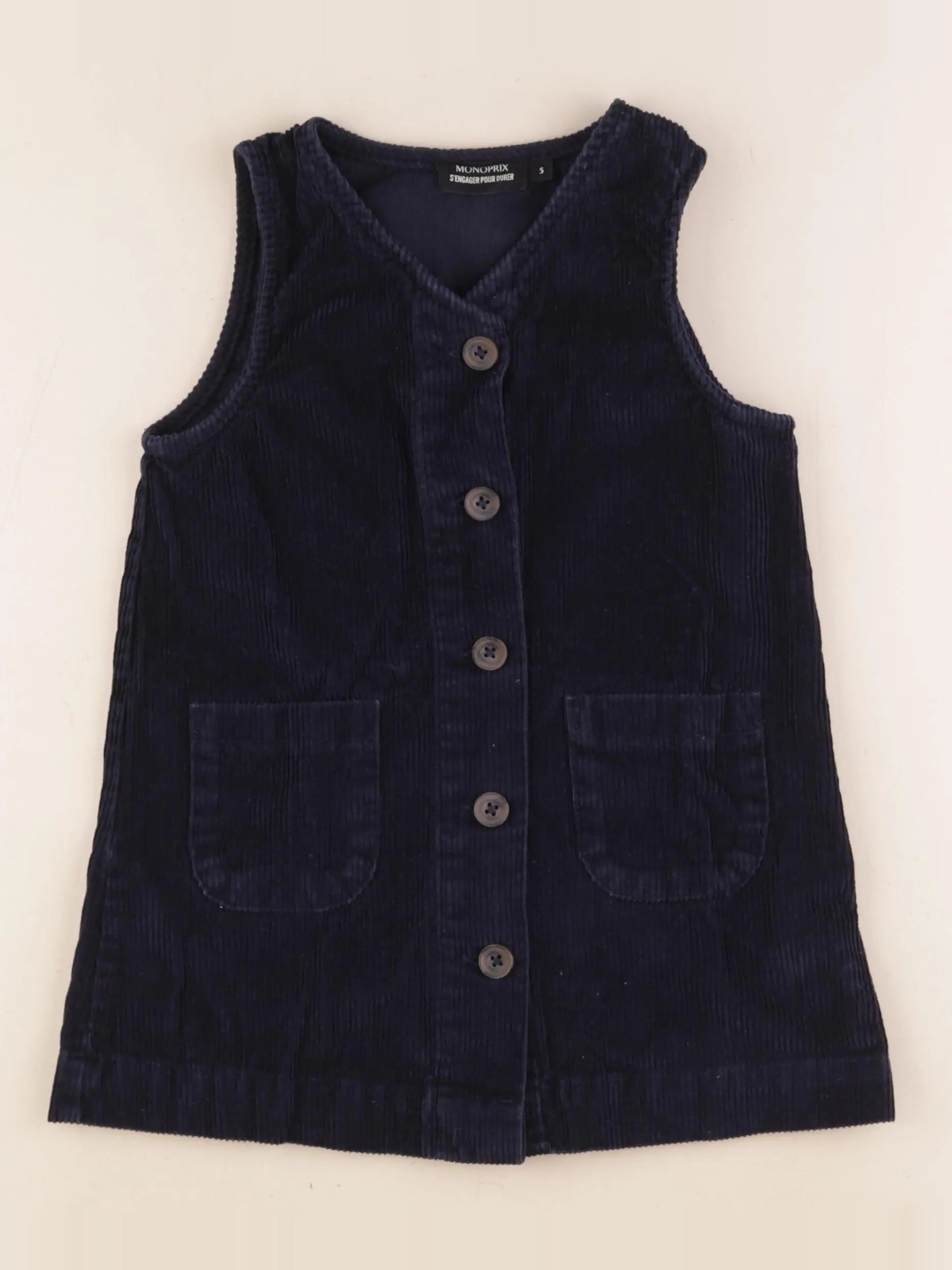 Monoprix - robe bleu - 5 ans