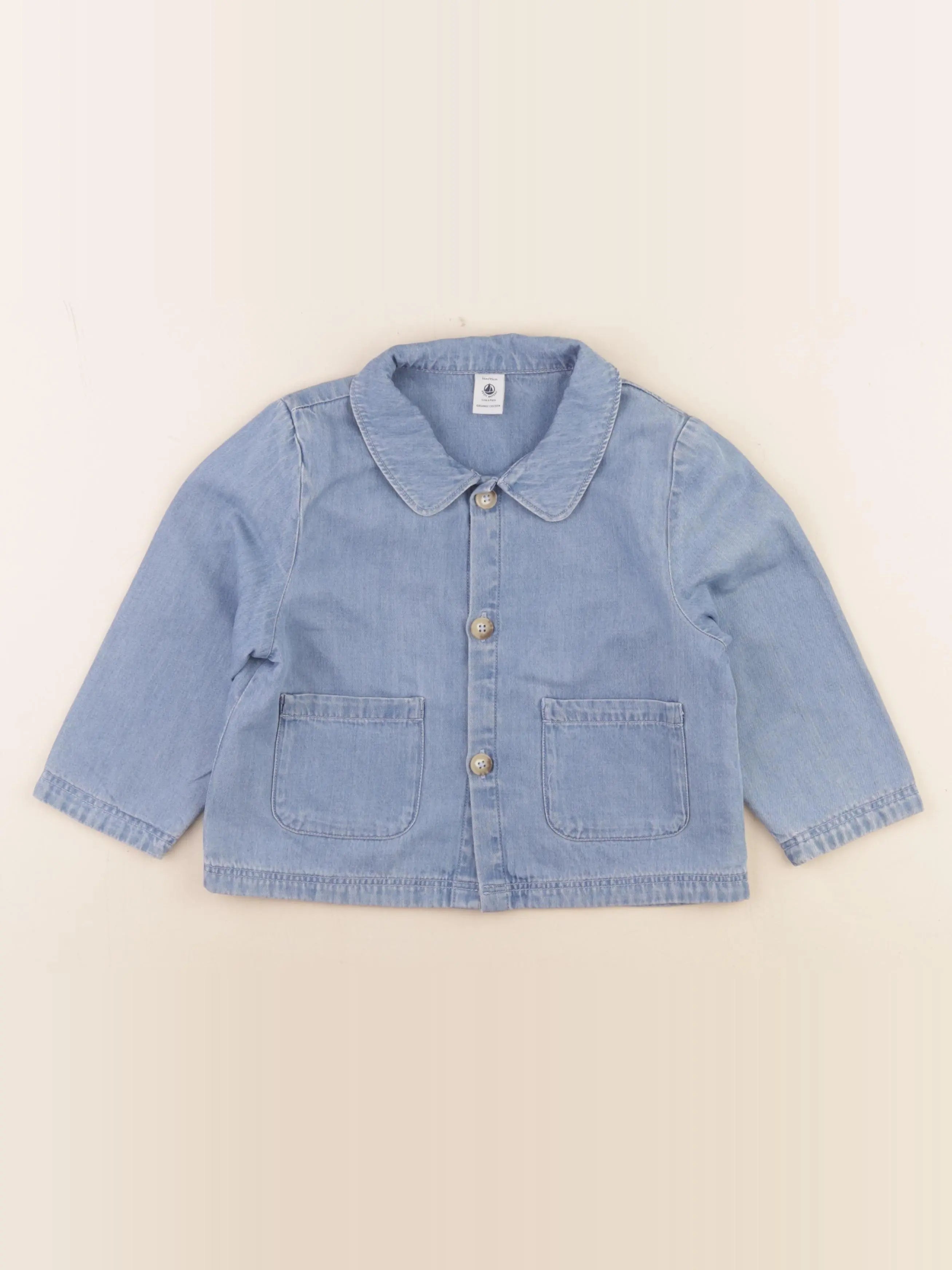 Petit Bateau - veste bleu - 36 mois