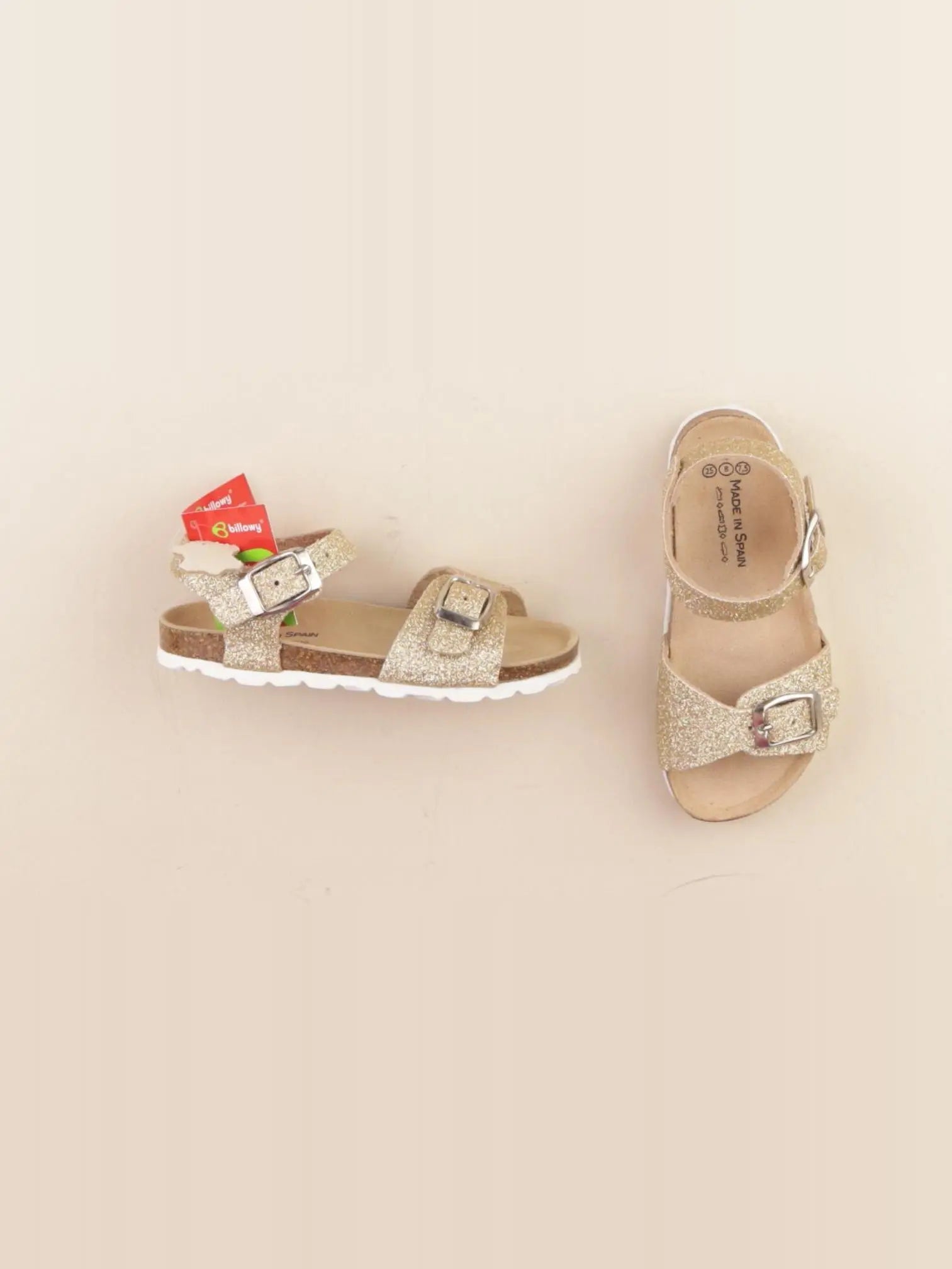 Billowy - sandales beige, or - pointure 25