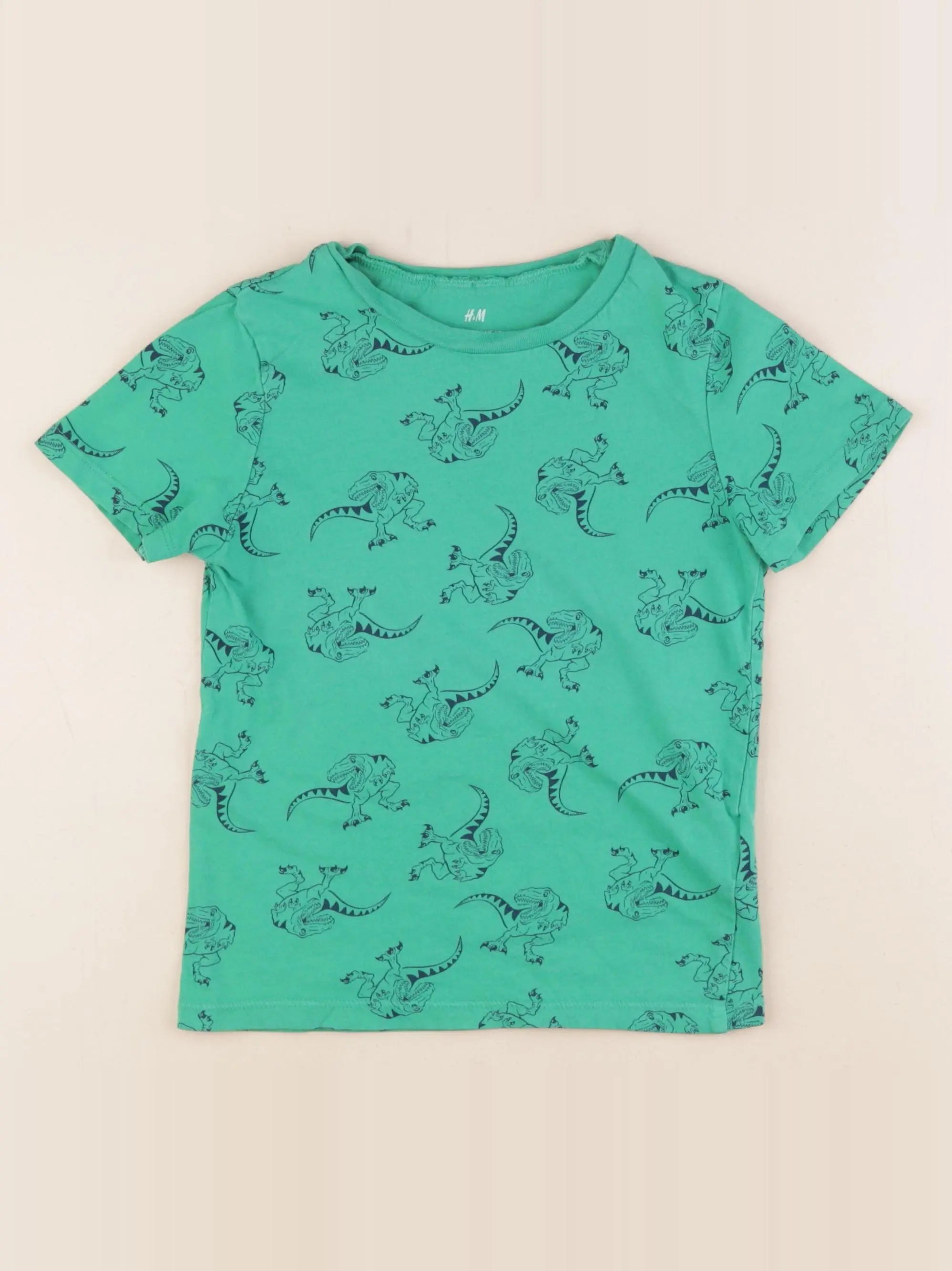 H&M - tee-shirt vert - 4/6 ans