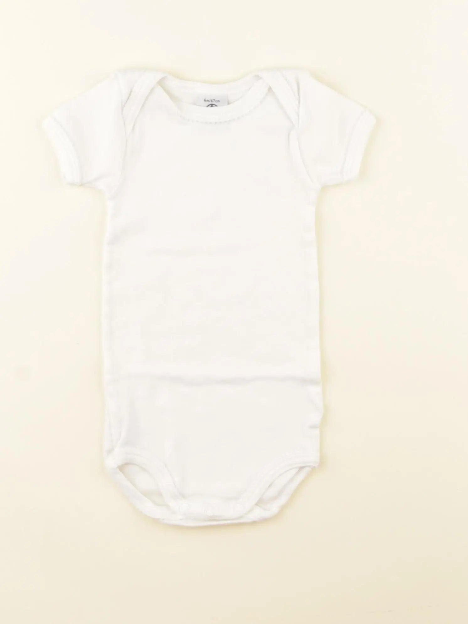 Petit Bateau - body blanc - 6 mois