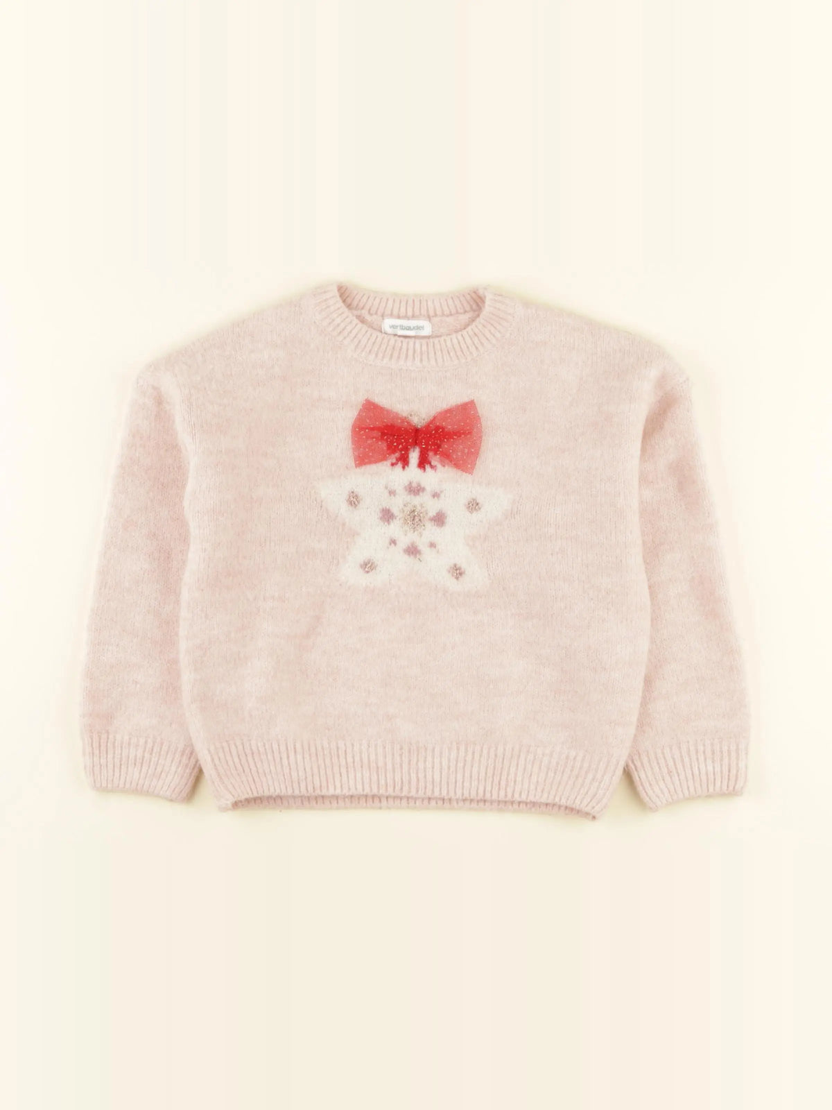 Vertbaudet - pull rose - 4 ans