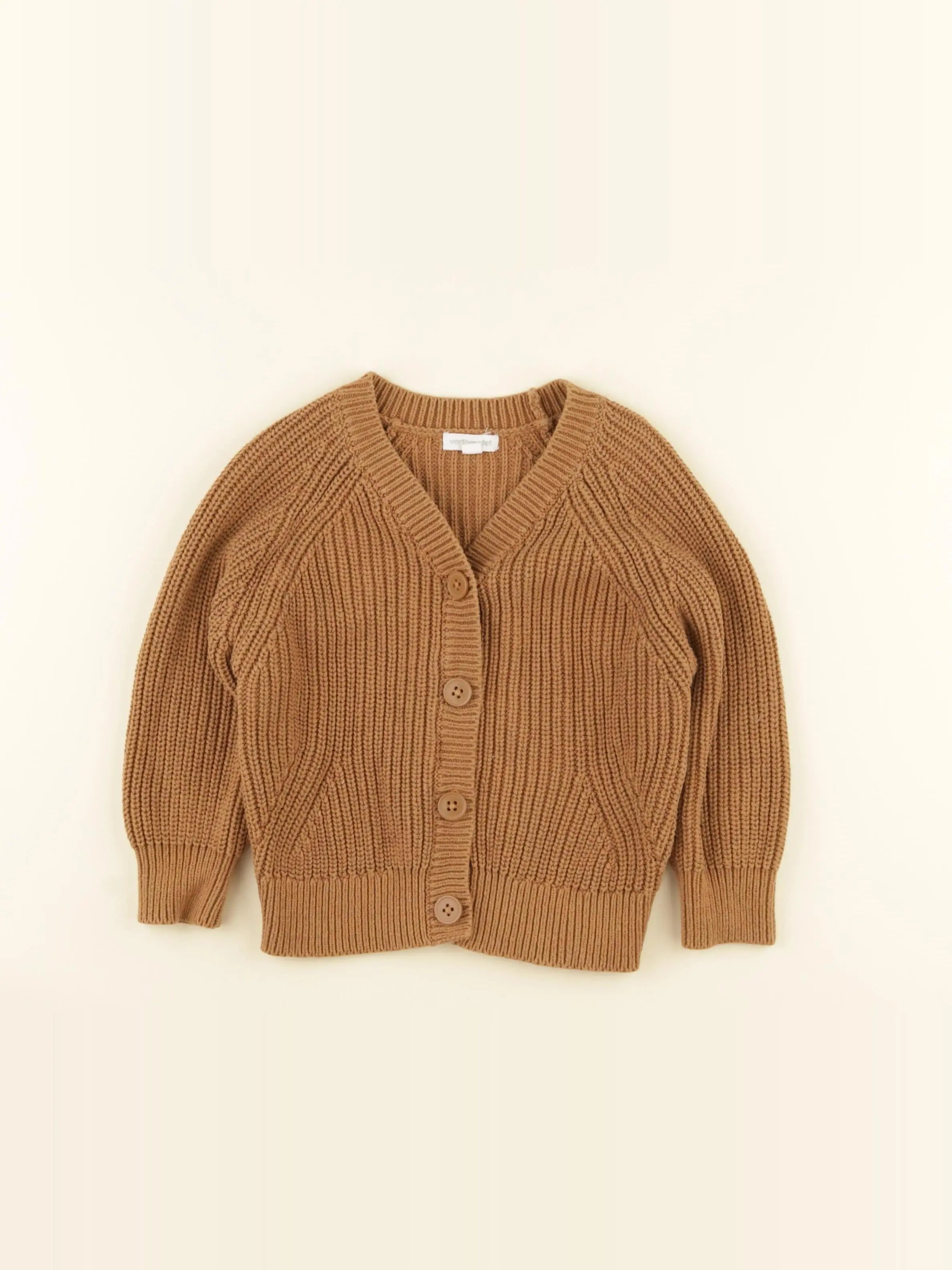 Vertbaudet - gilet marron - 3 ans
