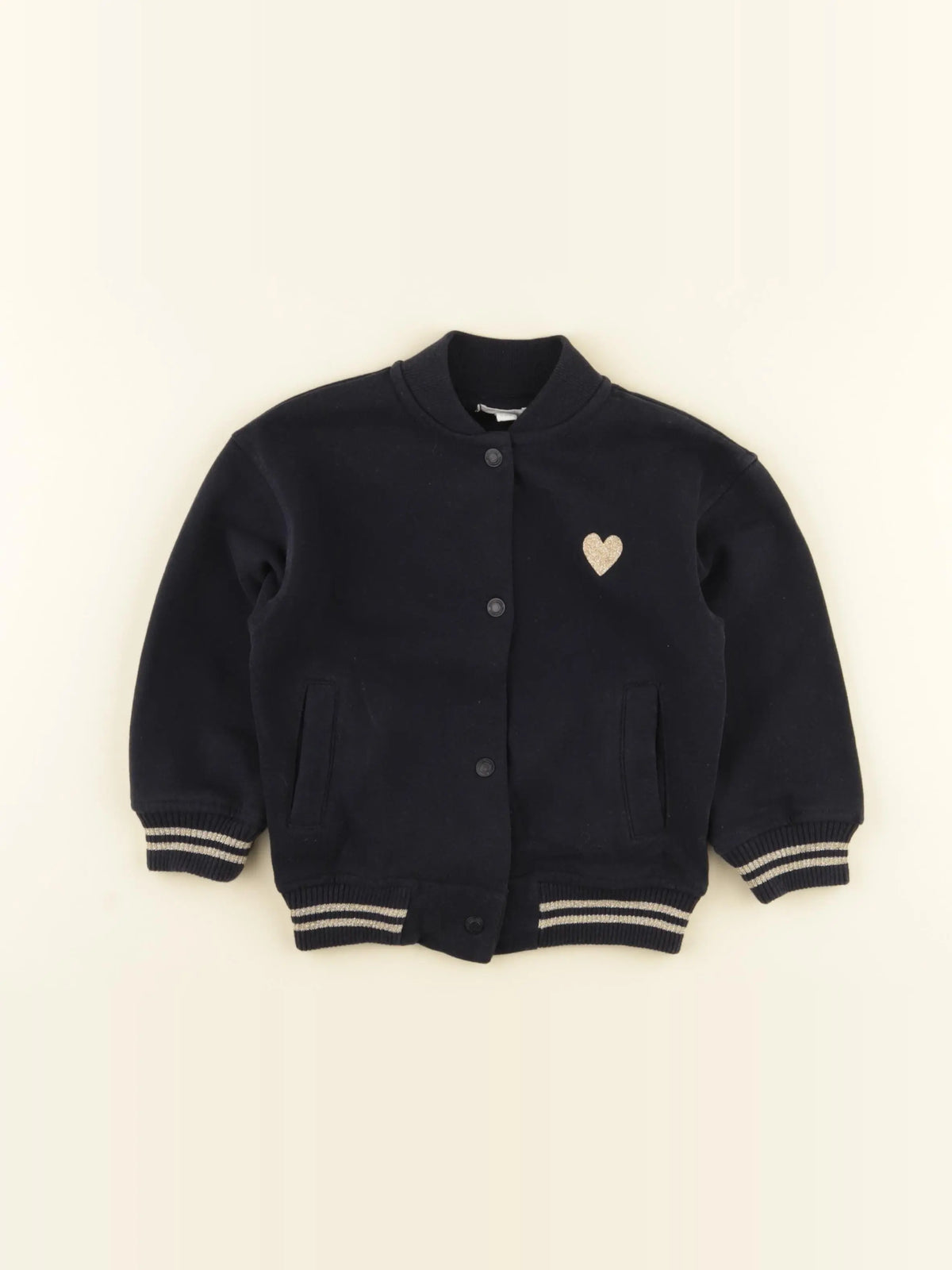 Vertbaudet - veste bleu, or - 3 ans