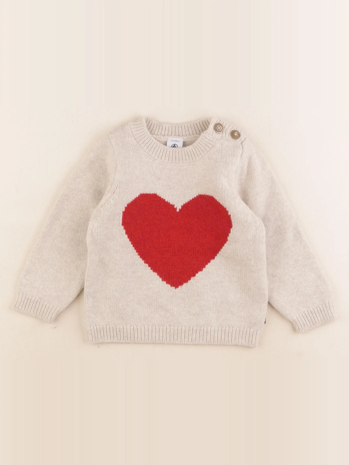 Petit Bateau - pull beige - 2 ans