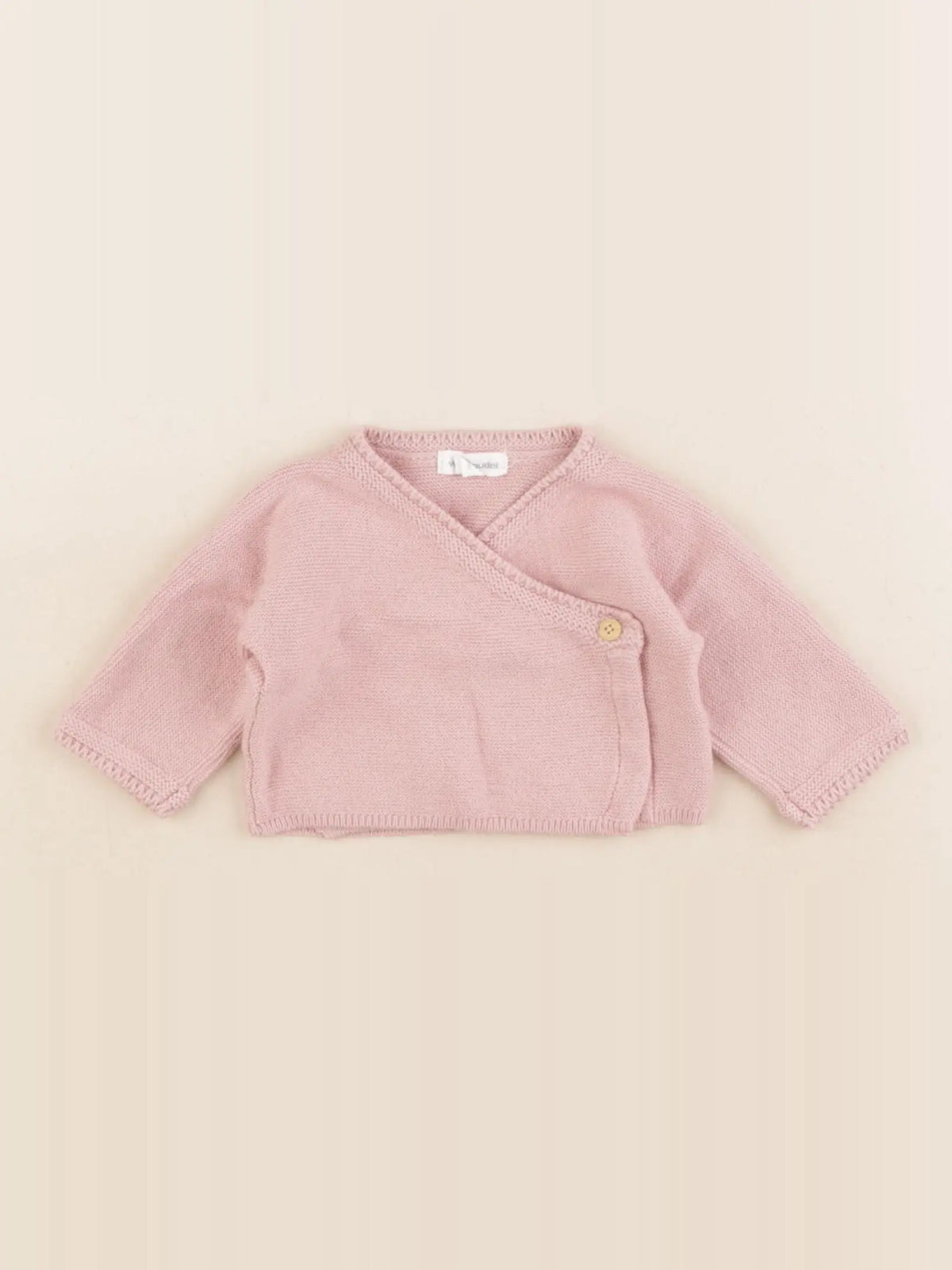 Vertbaudet - gilet rose - 0 mois