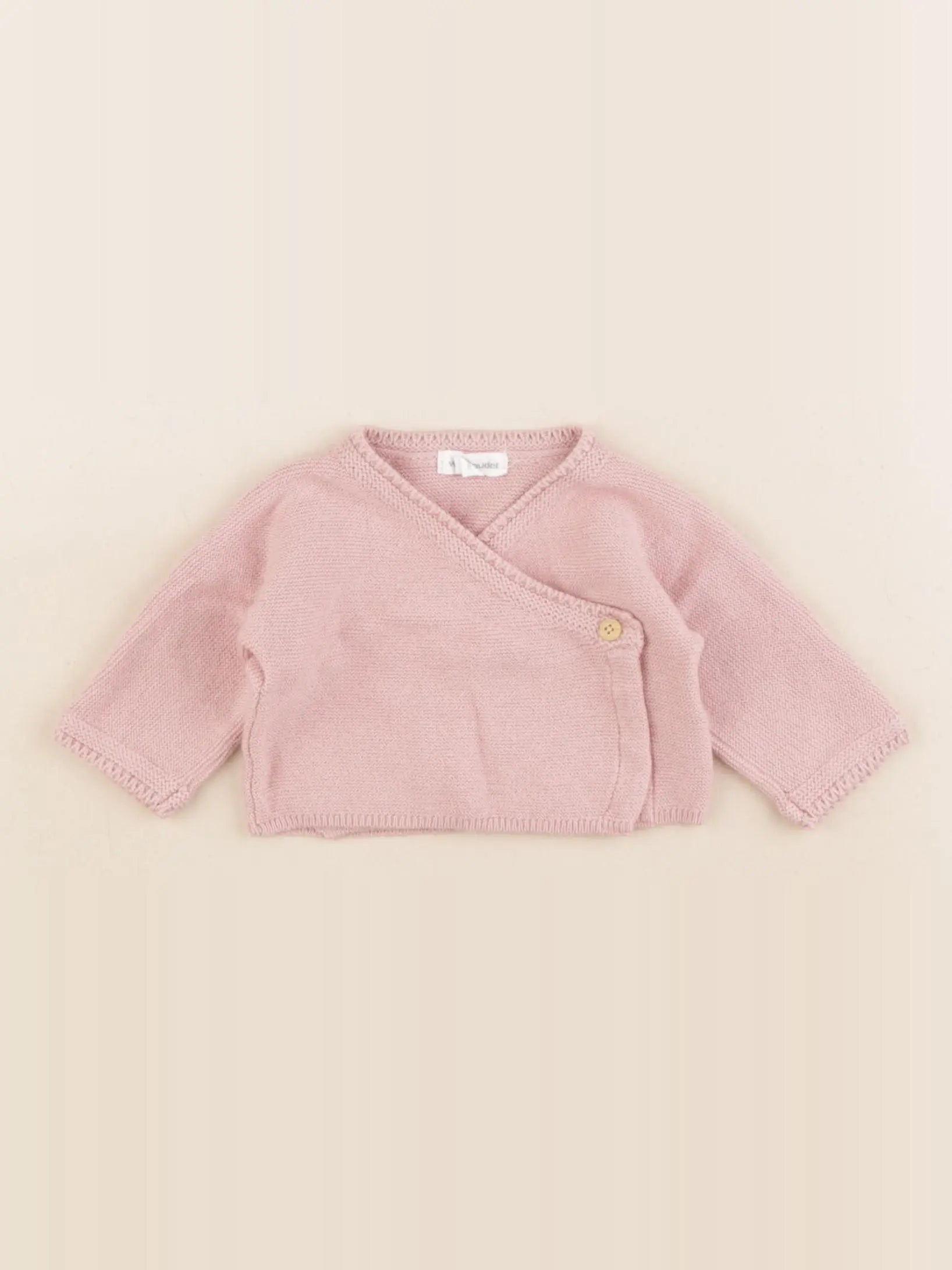 Vertbaudet - gilet rose - 0 mois