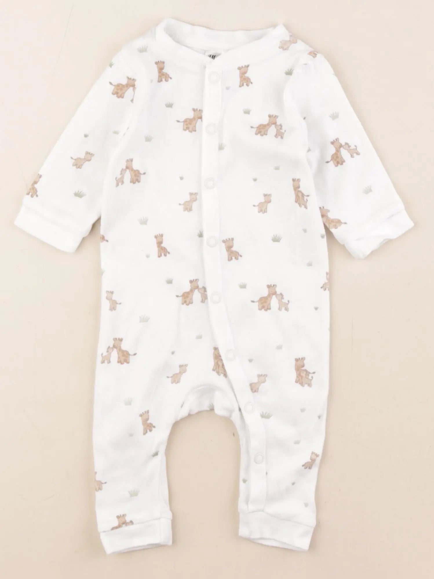 H&M - pyjama coton blanc - 1/2 mois