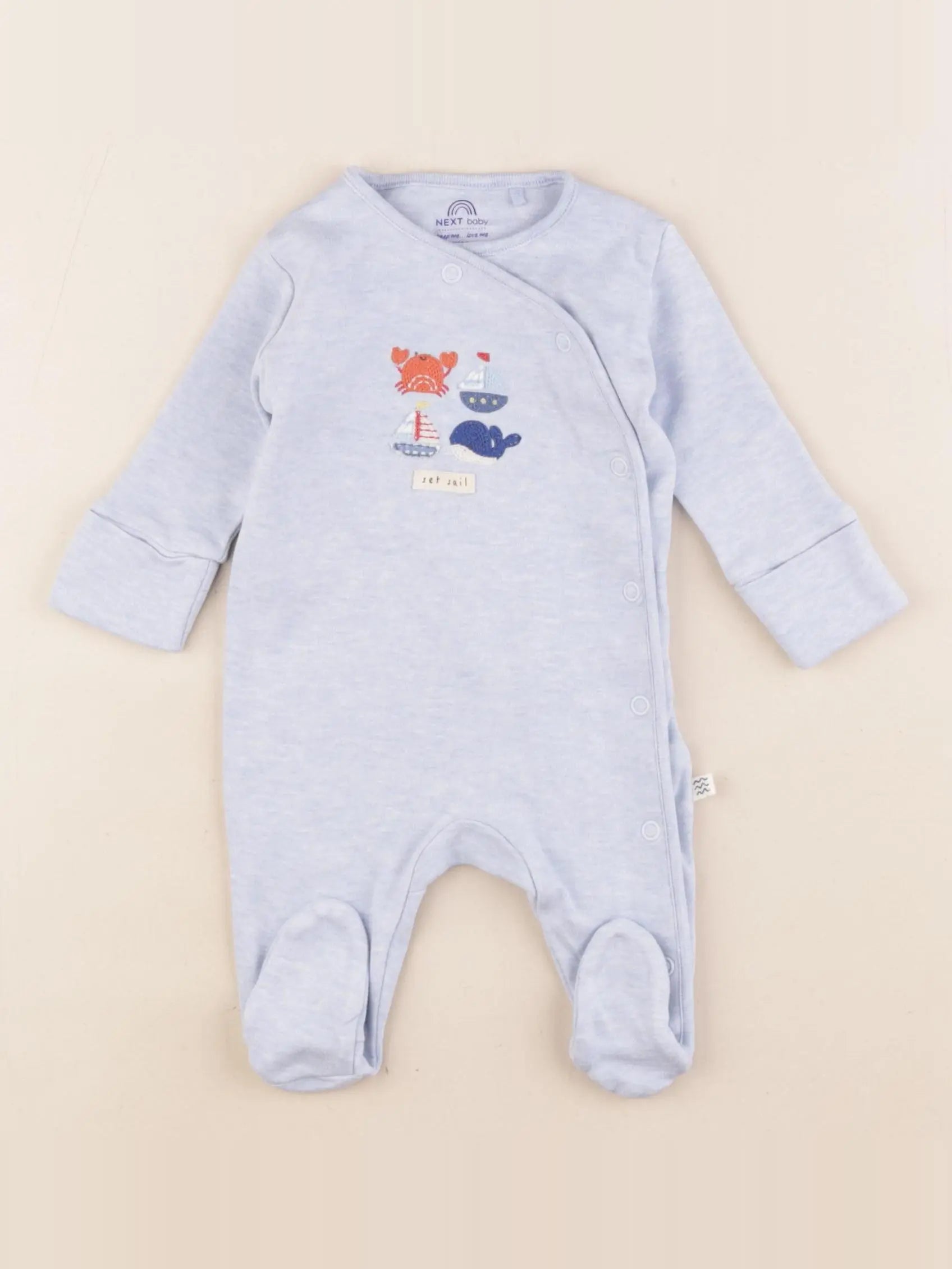 Next - pyjama coton bleu - 1 mois