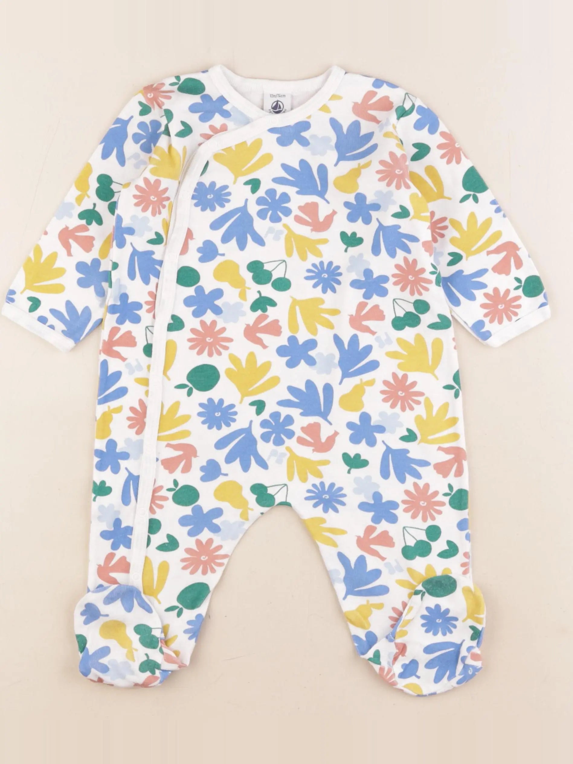 Petit Bateau - pyjama coton multicolore - 12 mois