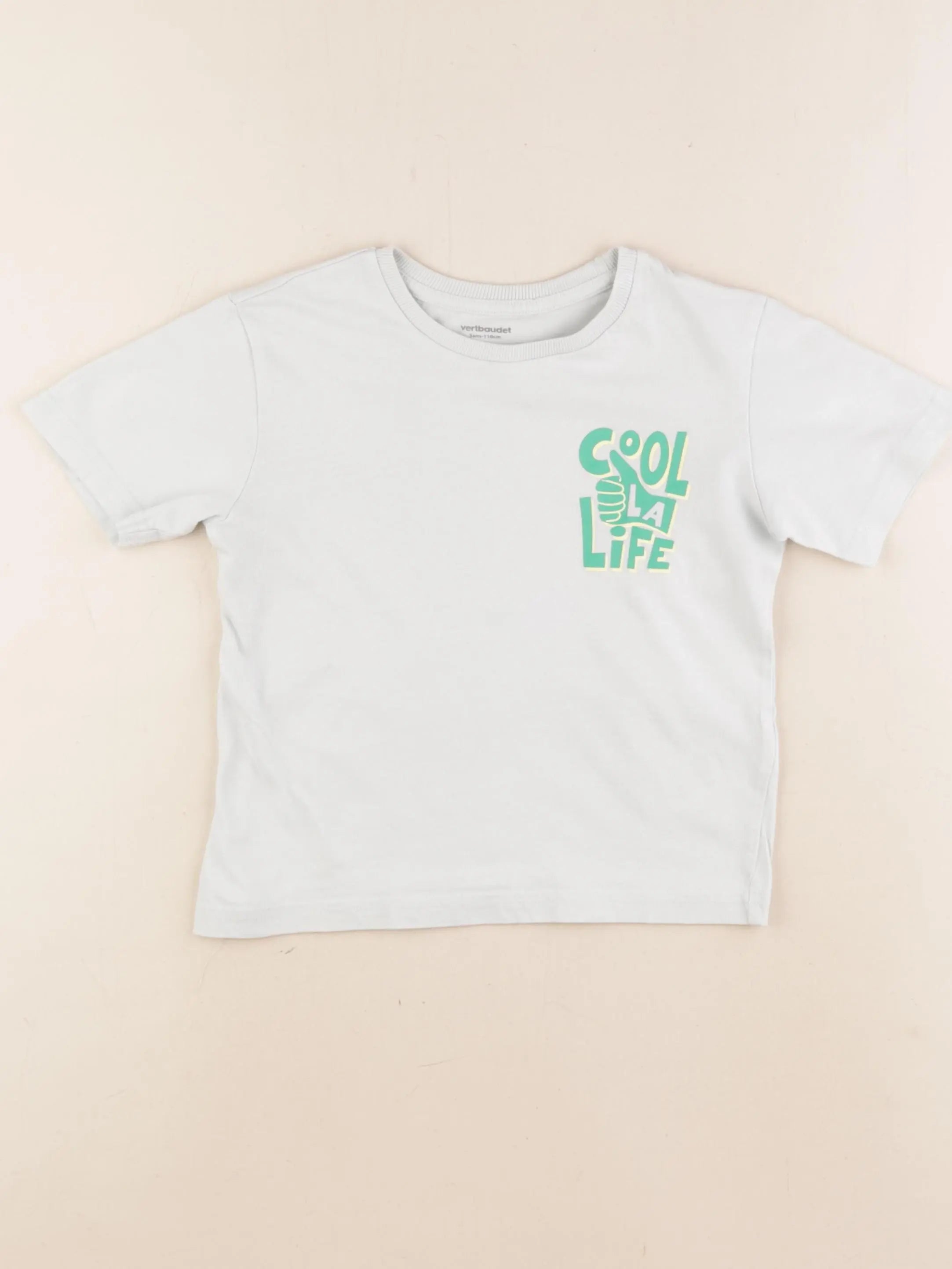 Vertbaudet - tee-shirt vert - 5 ans
