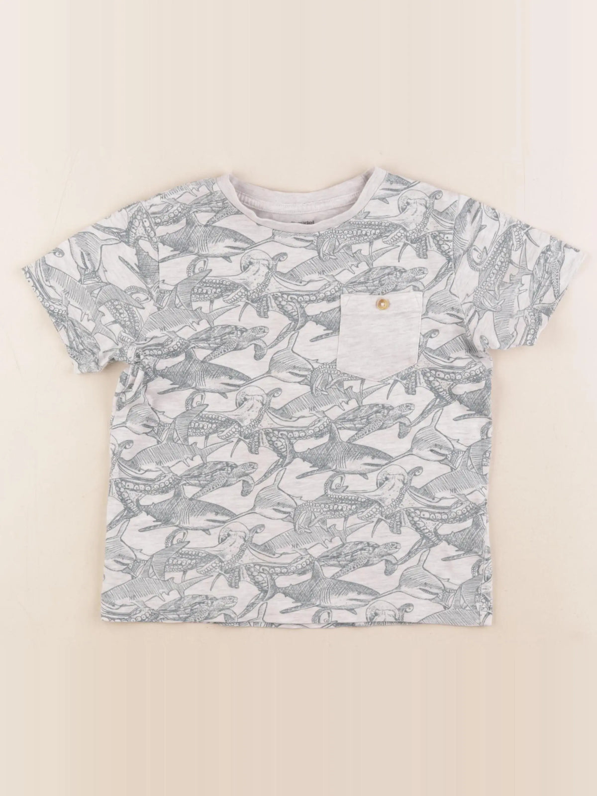 Vertbaudet - tee-shirt gris - 5 ans