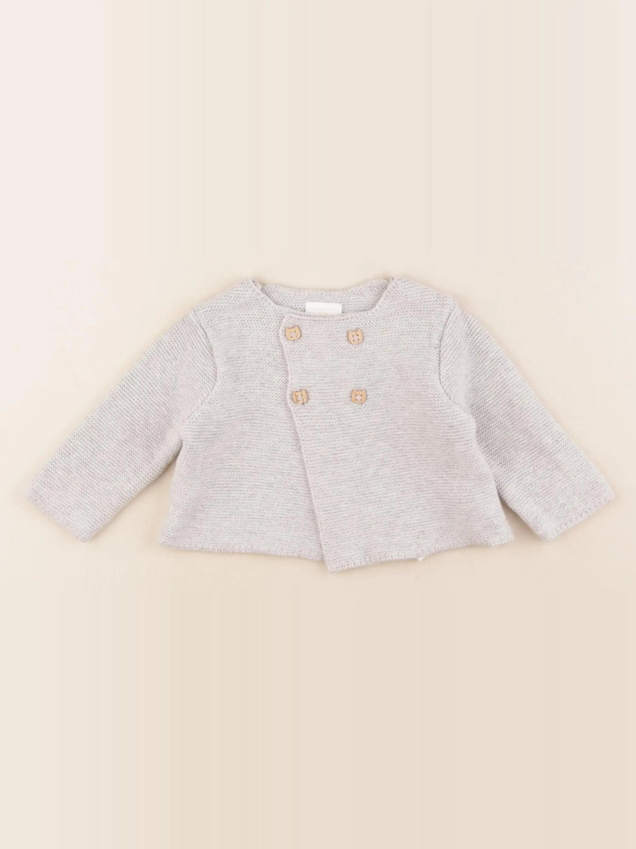 Tape à l'oeil - gilet gris - 3 mois