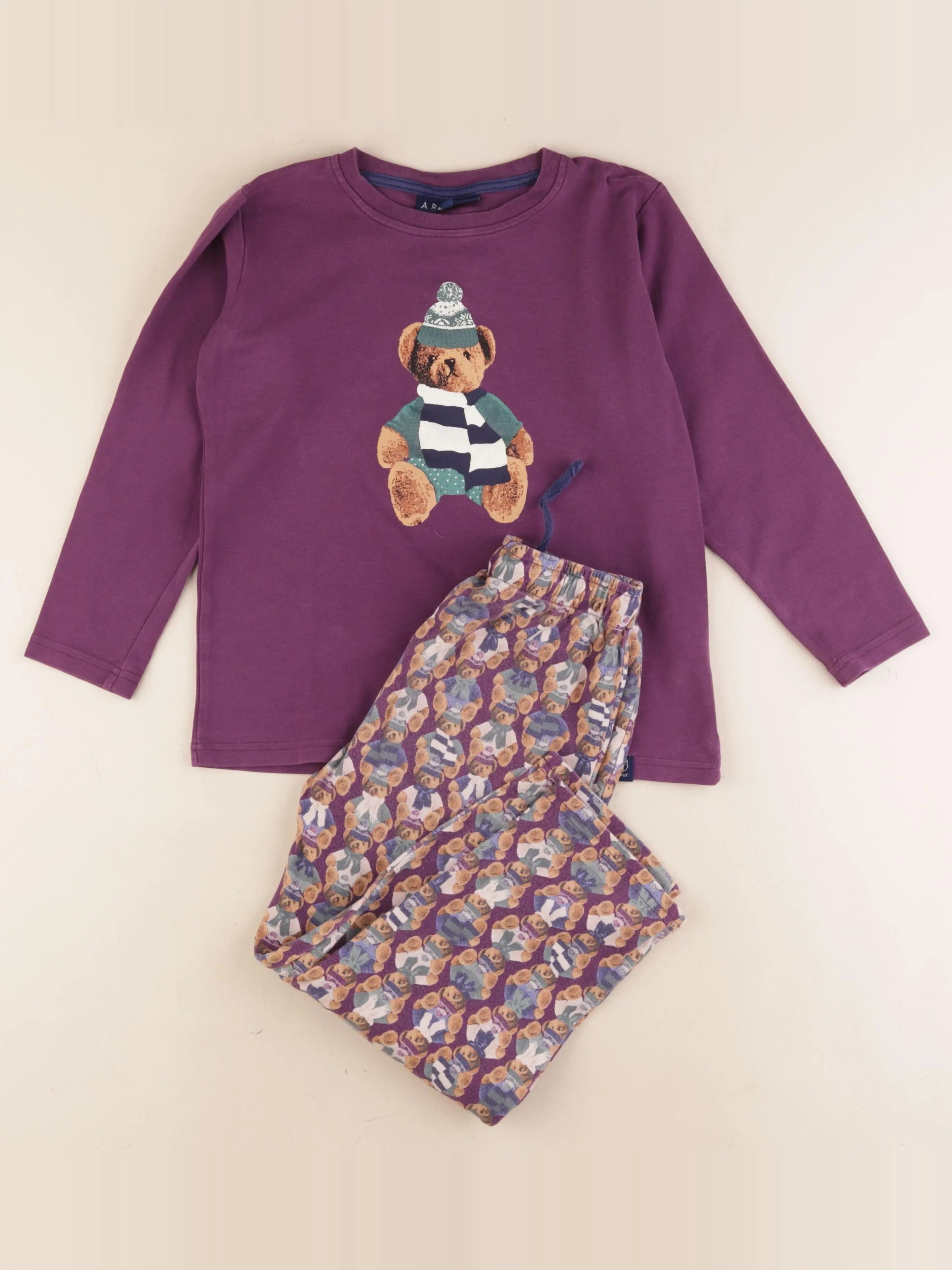 Arthur - pyjama coton violet - 8 ans