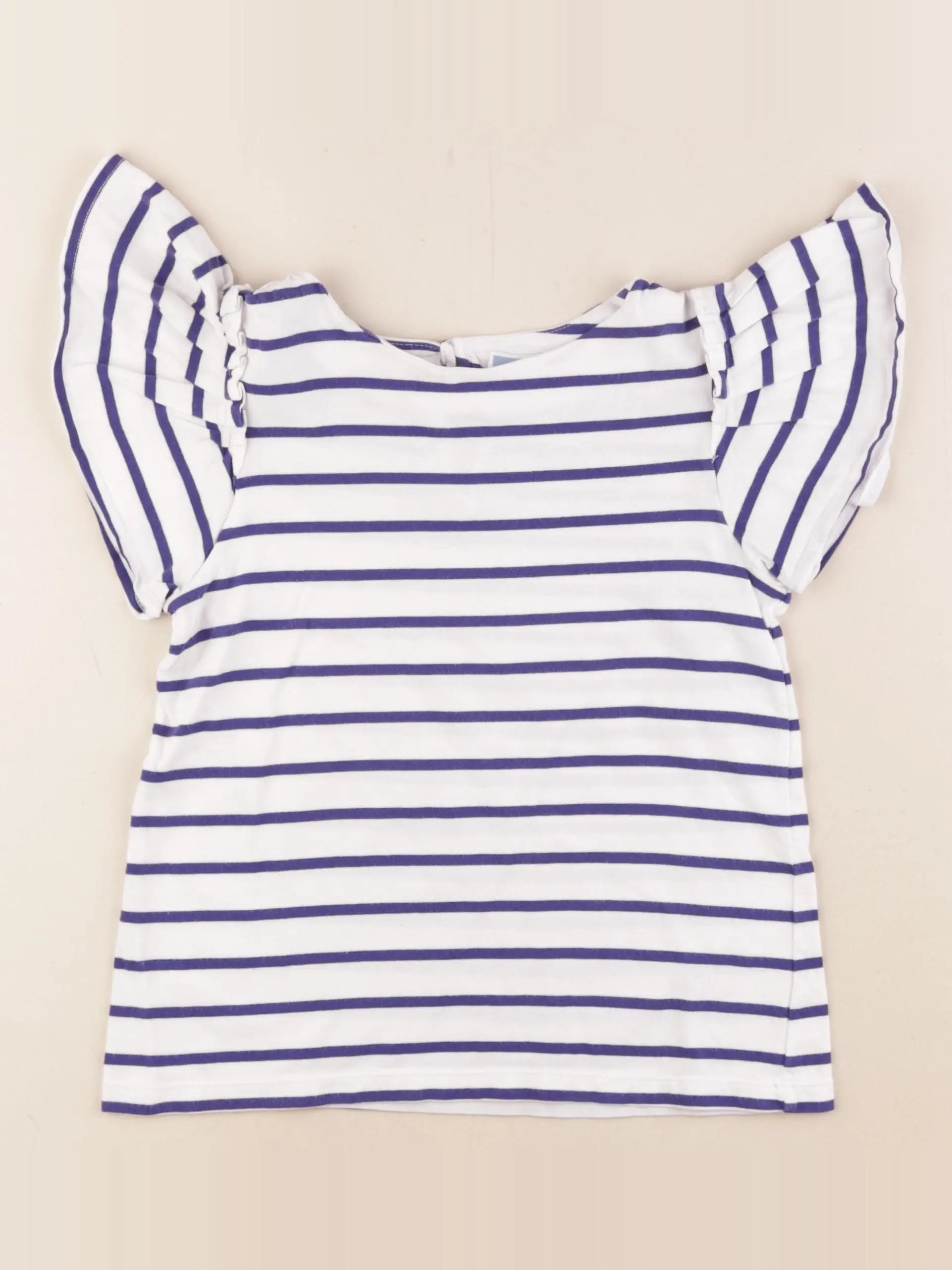 Jacadi - tee-shirt blanc, bleu - 8 ans