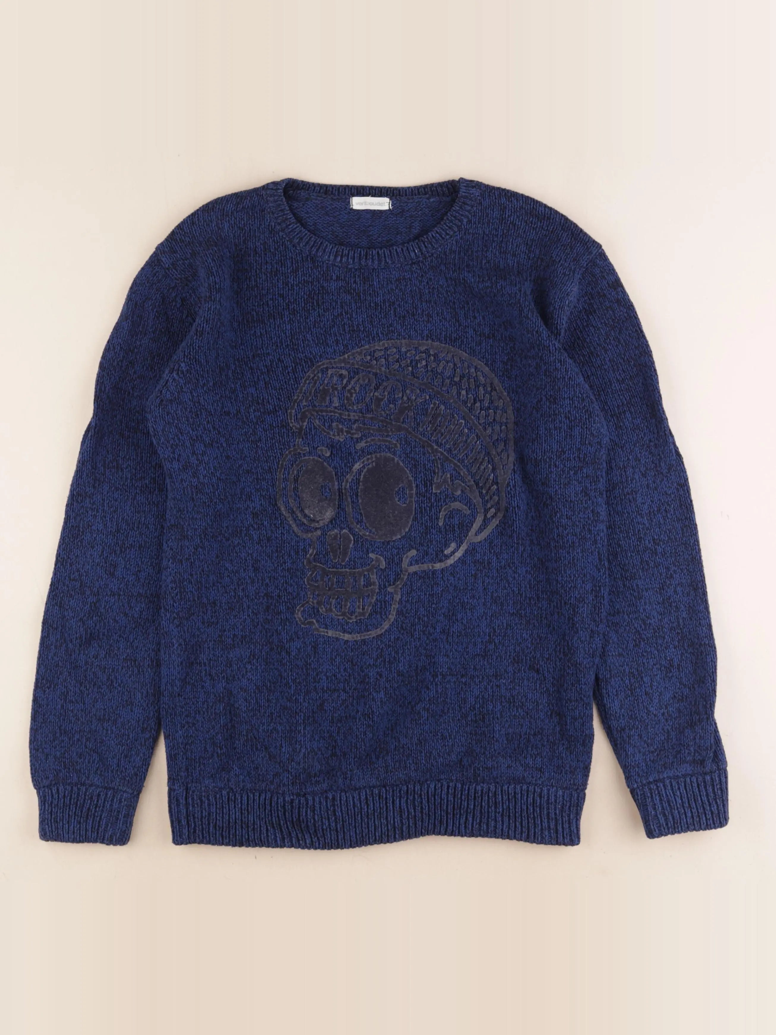 Vertbaudet - pull bleu - 12 ans