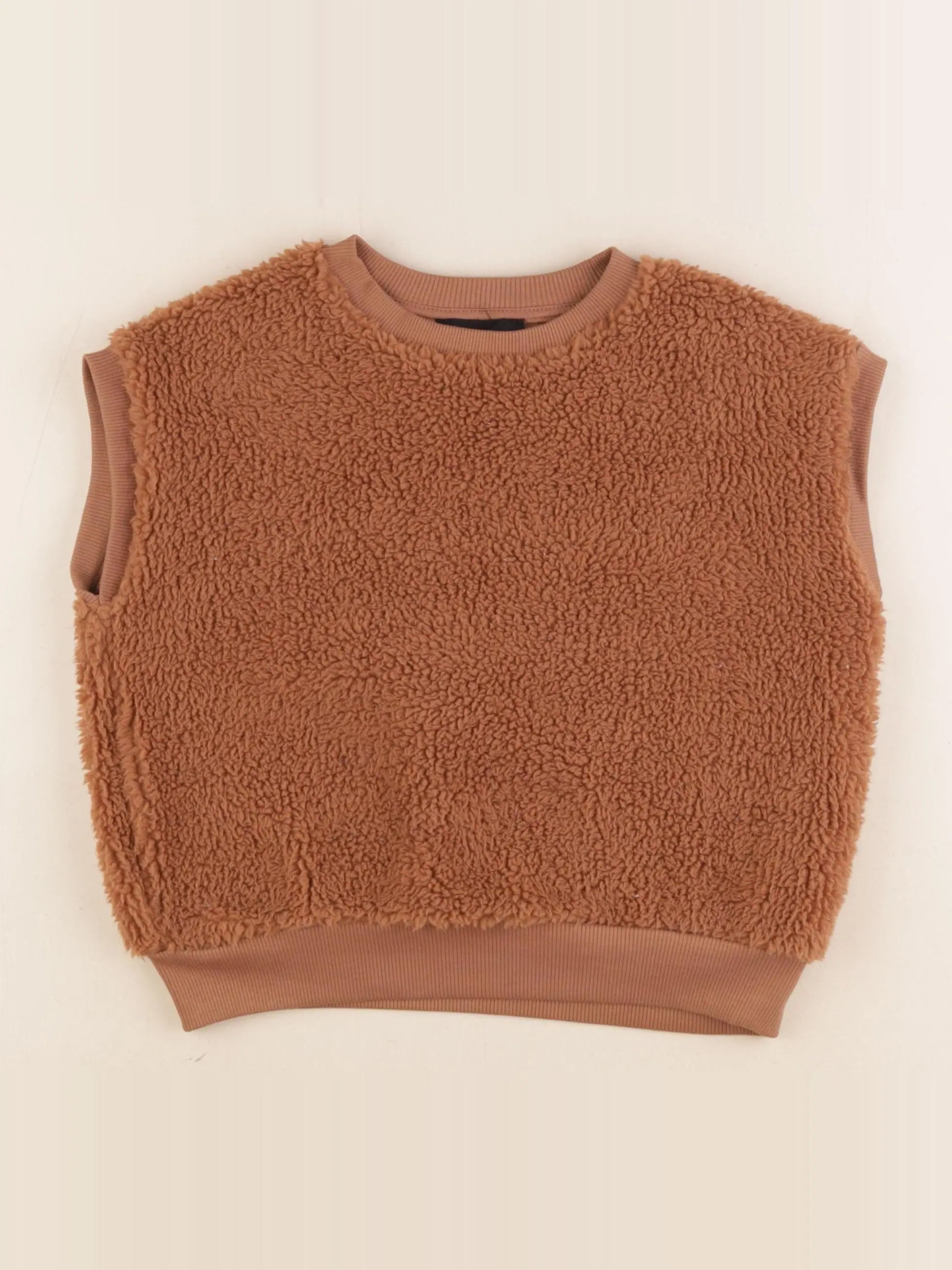 Monoprix - pull marron - 6 ans