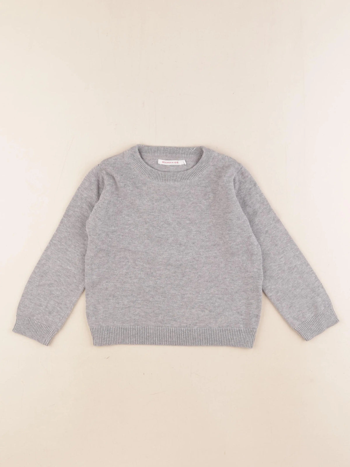 Monoprix - pull gris - 3 ans