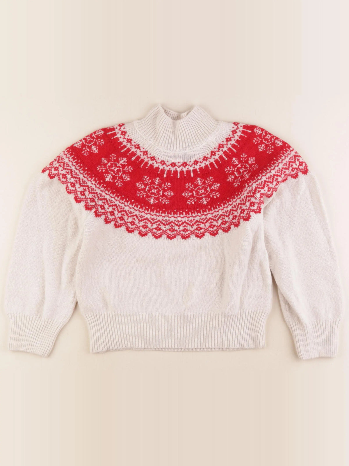 Monoprix - pull rouge - 8 ans