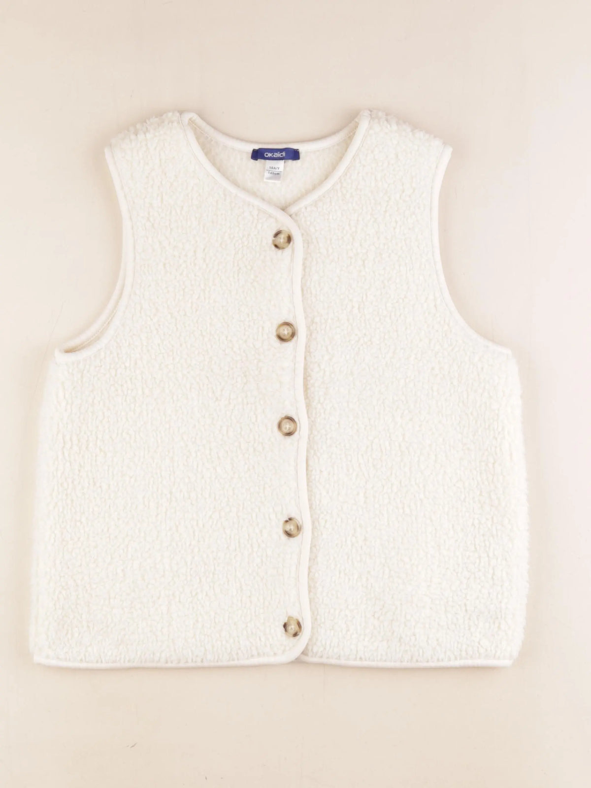 Okaidi - gilet blanc - 10 ans