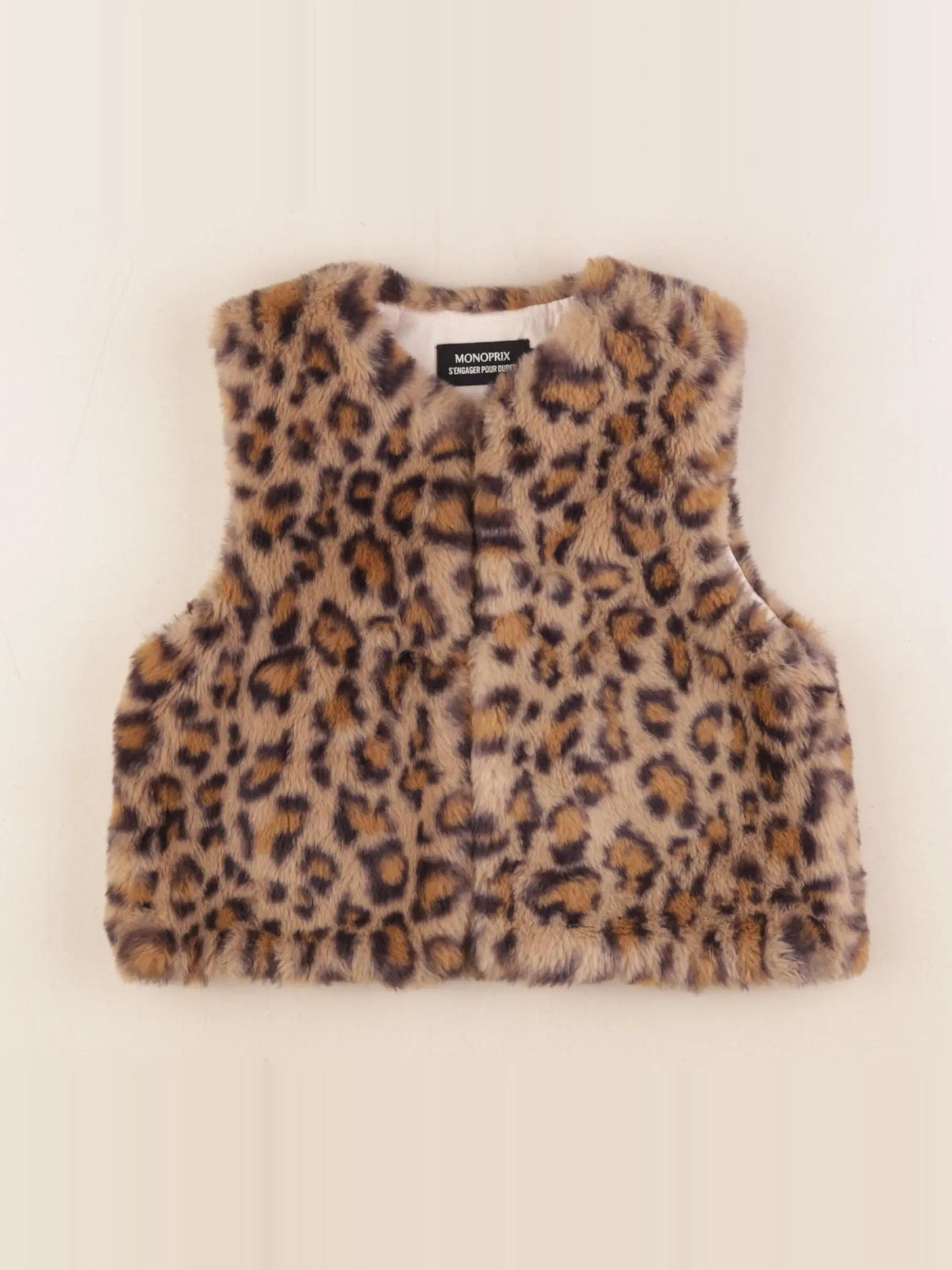 Monoprix - gilet marron - 5 ans
