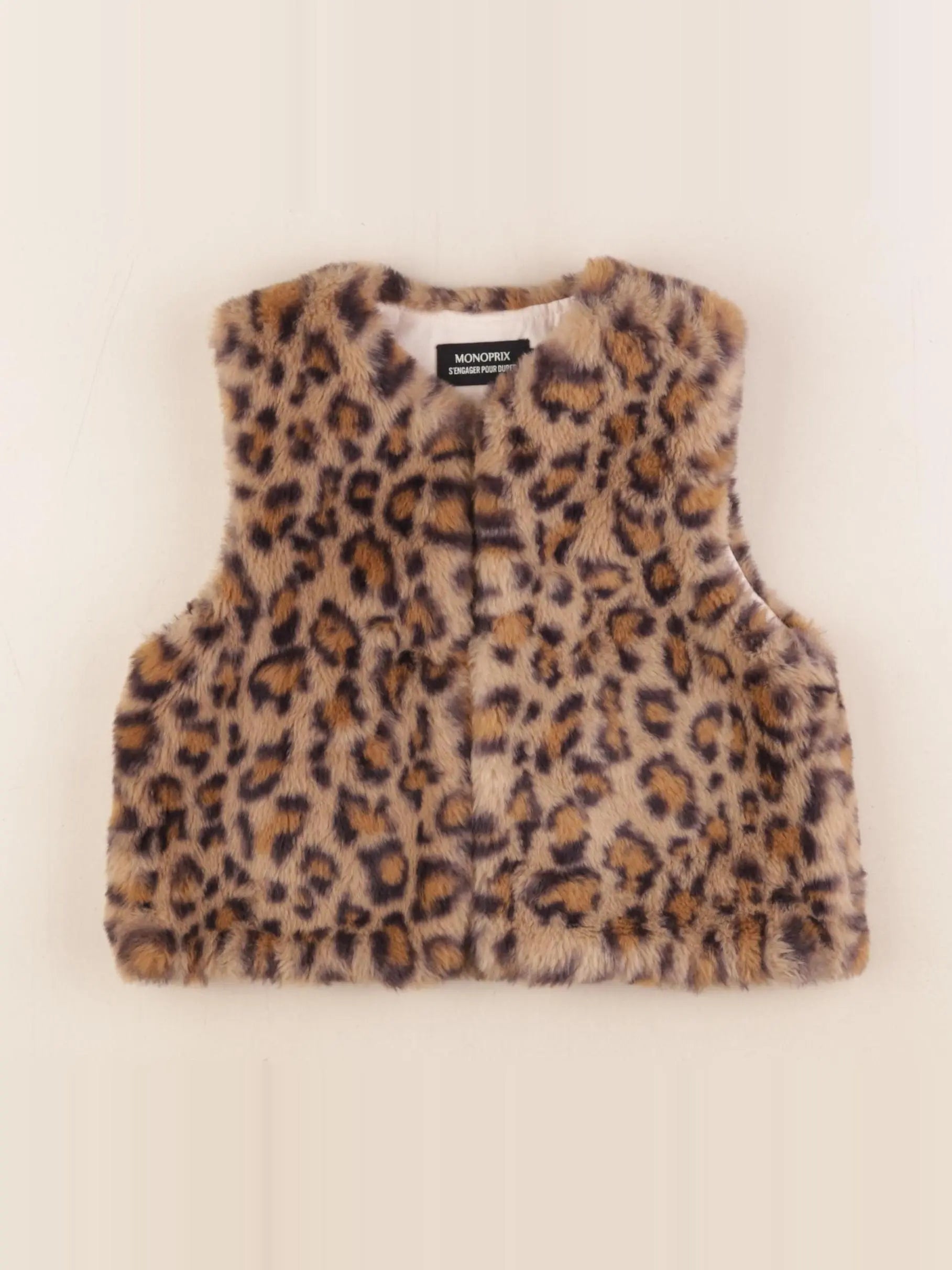 Monoprix - gilet marron - 5 ans
