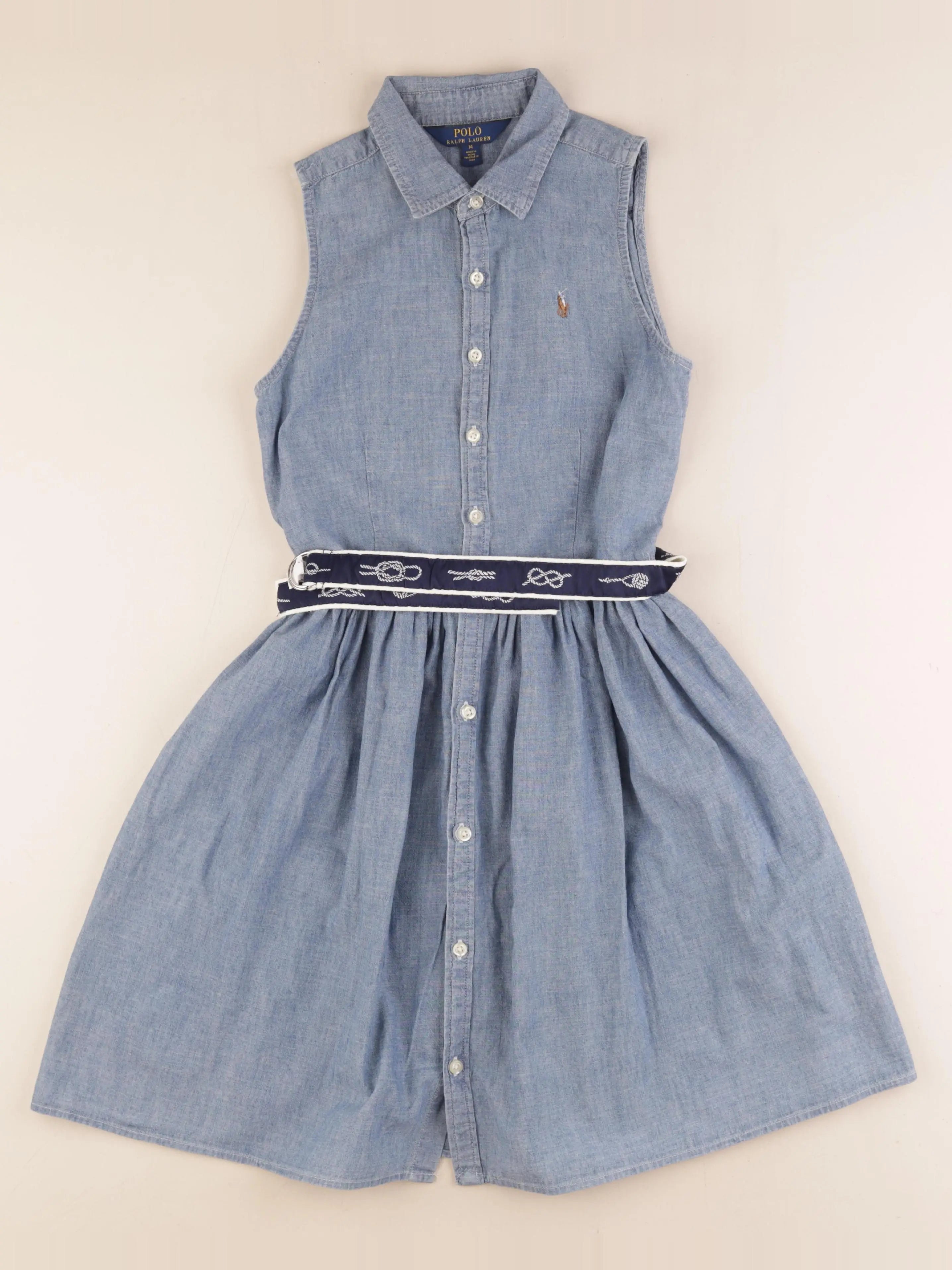 Ralph Lauren - robe bleu - 14 ans