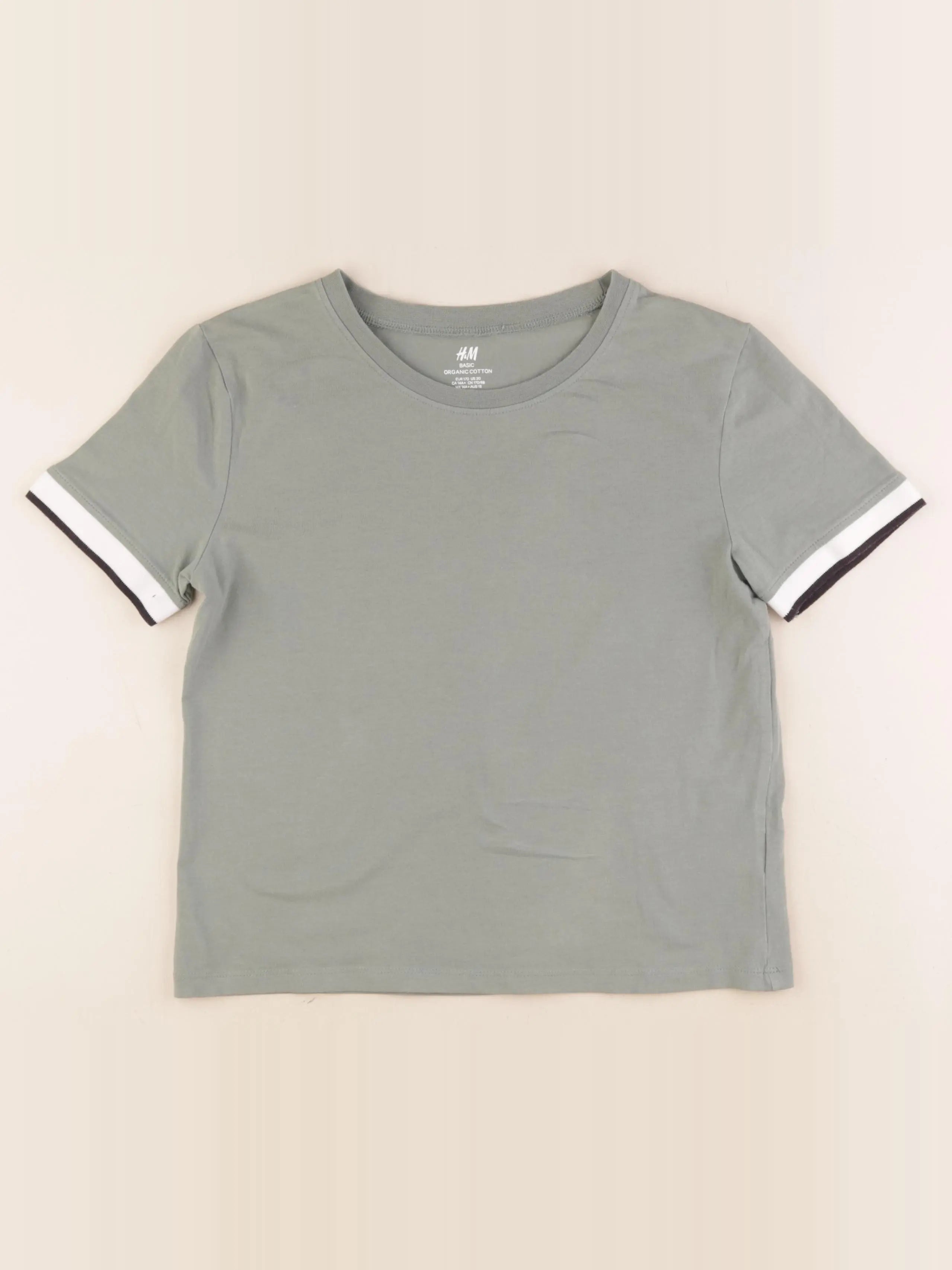 H&M - tee-shirt vert - 14 ans