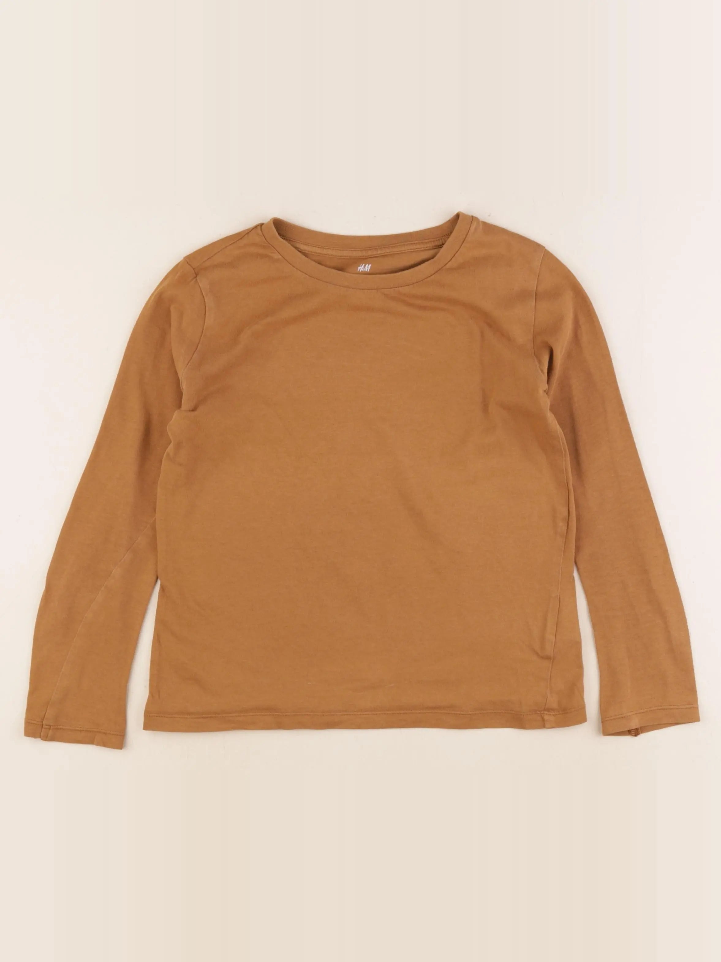 H&M - tee-shirt marron - 6/8 ans