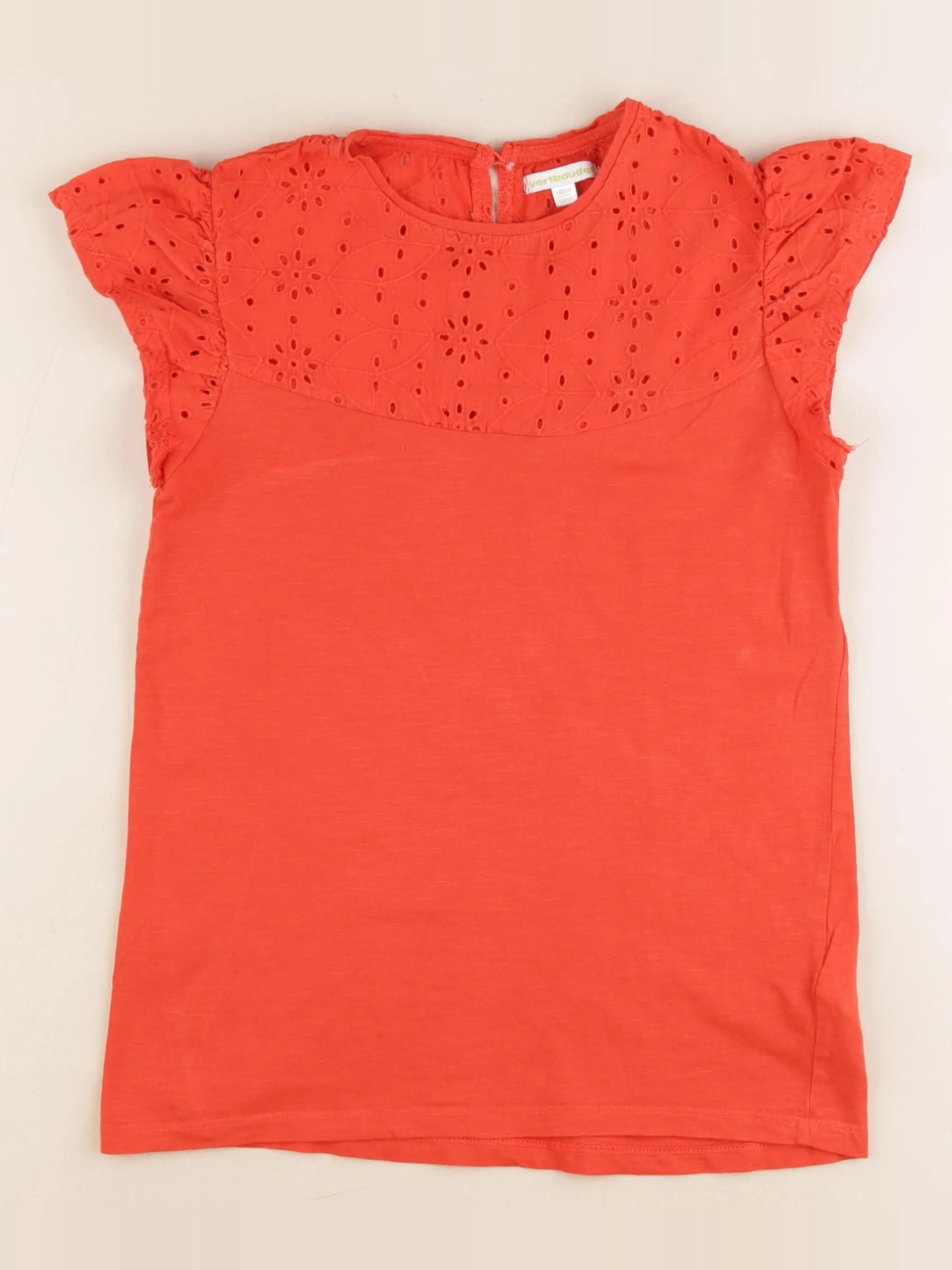 Vertbaudet - tee-shirt rouge - 12 ans