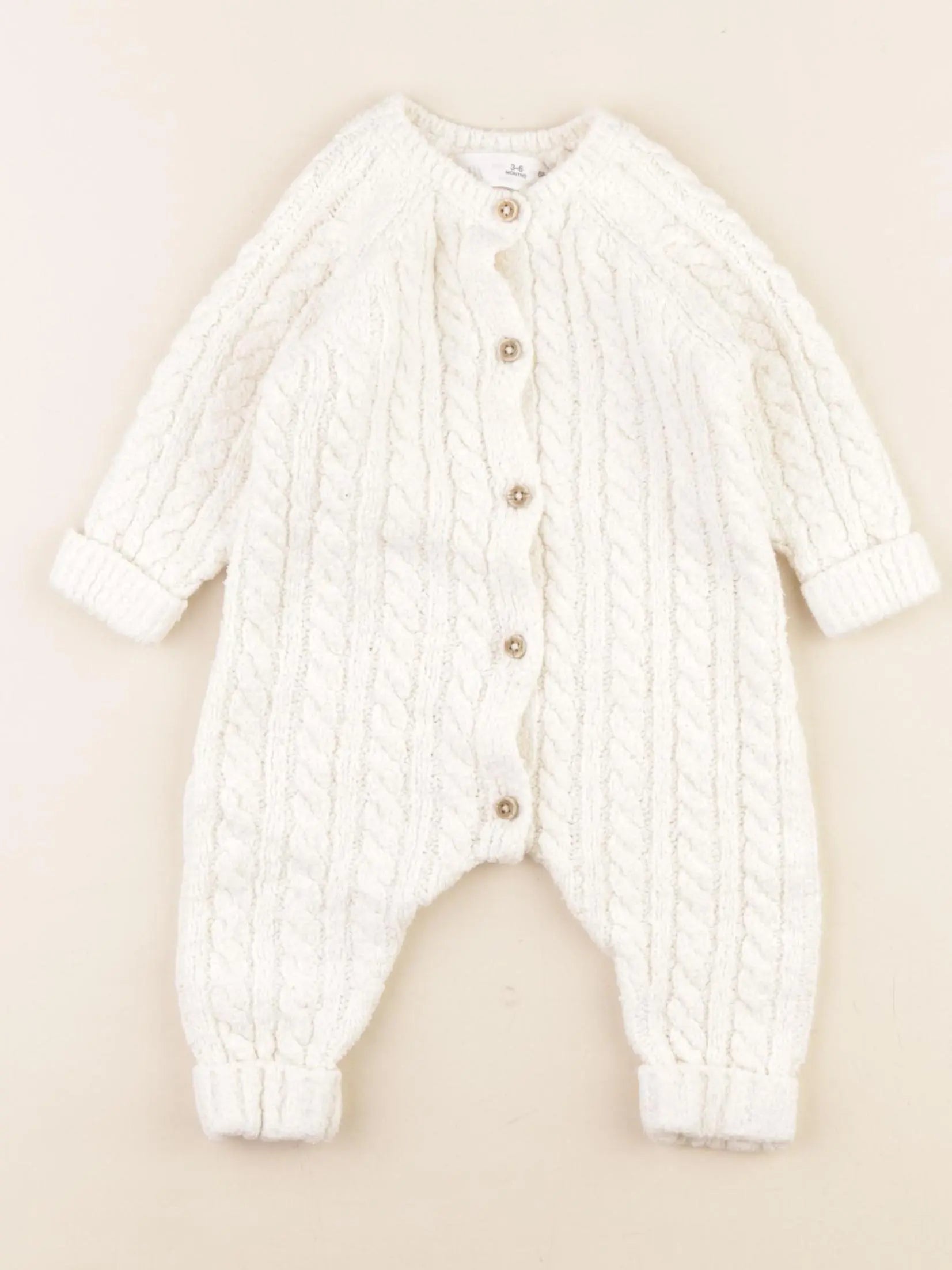 Zara - combinaison beige - 3/6 mois